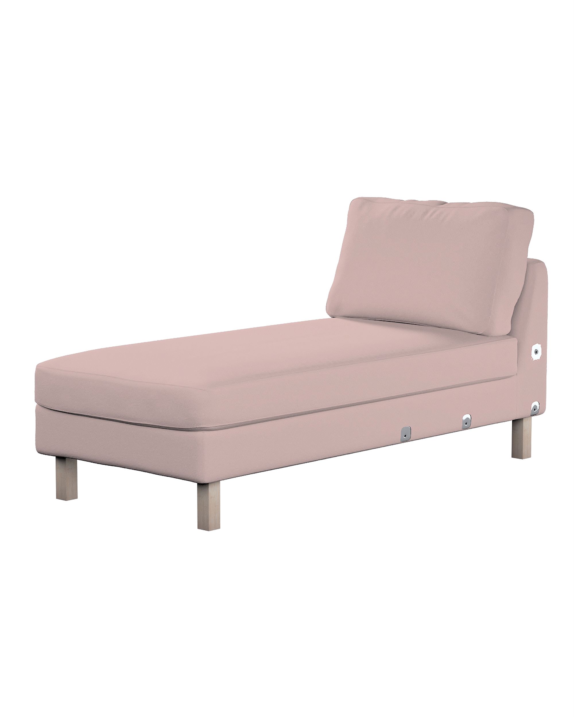 Husa extensie sezlong Karlstad culoare roz Țesătură împletitură