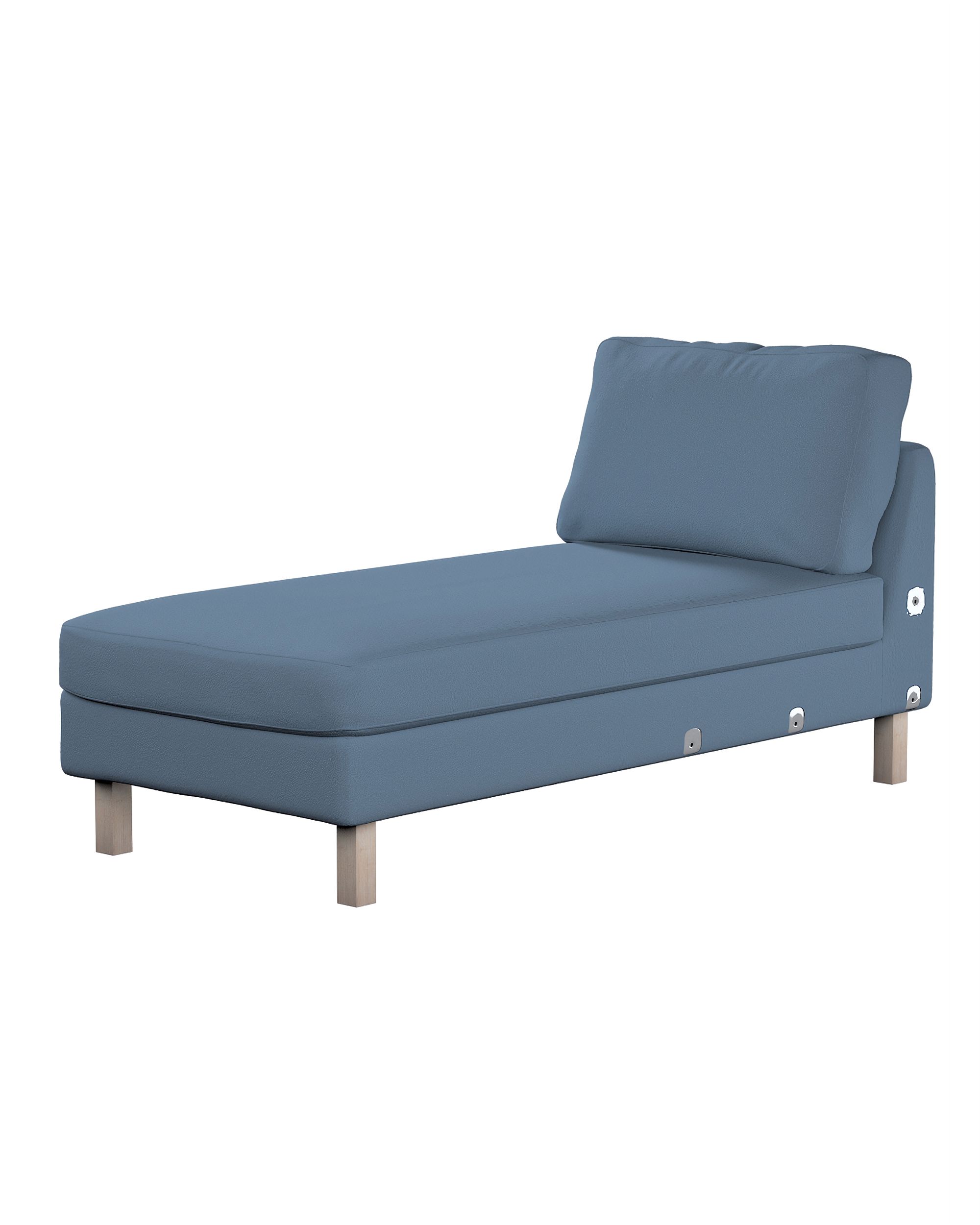Husa extensie sezlong Karlstad culoare albastru Țesătură împletitură
