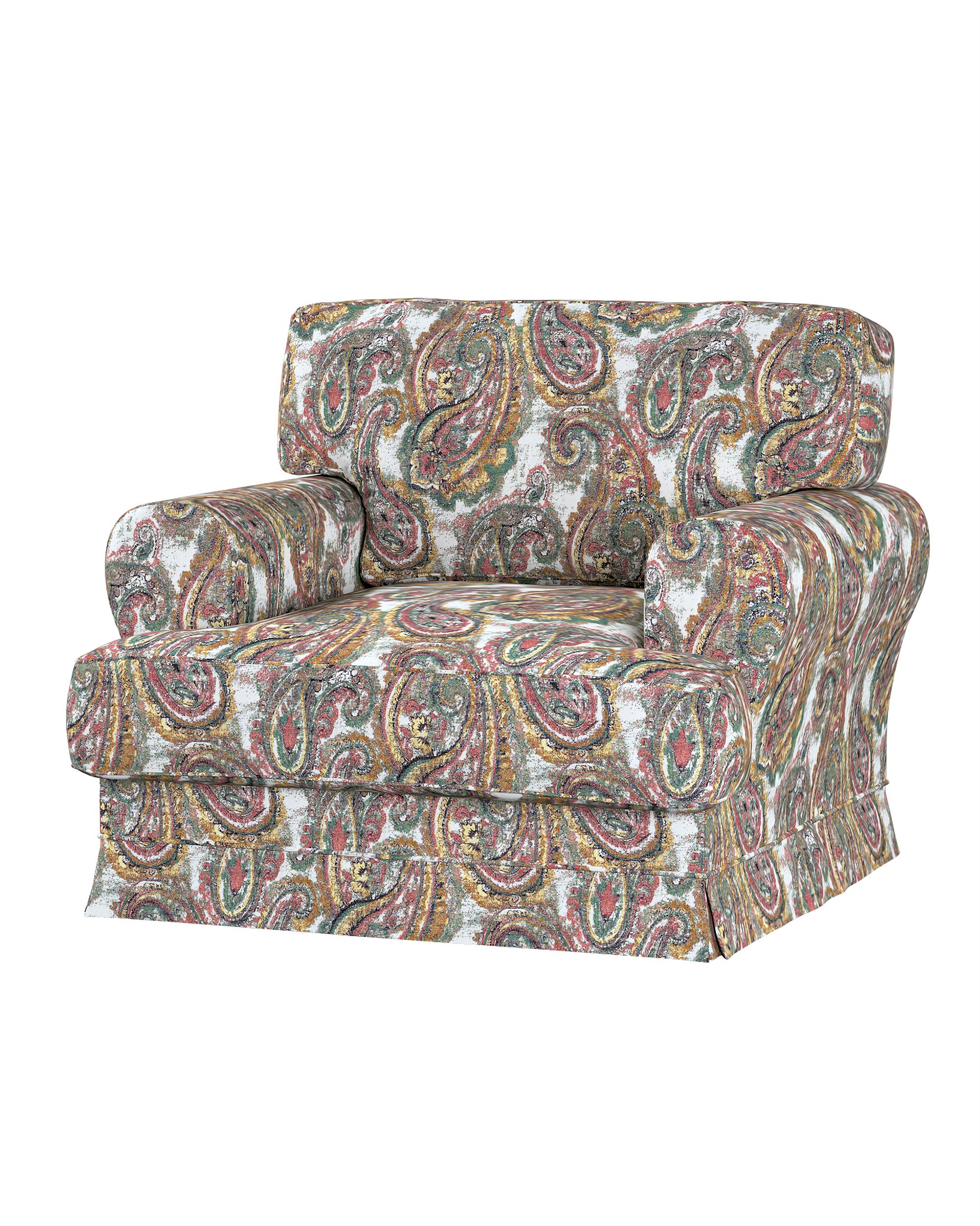 Husa fotoliu Ekeskog culoare multicolor Țesătură împletitură, cu model