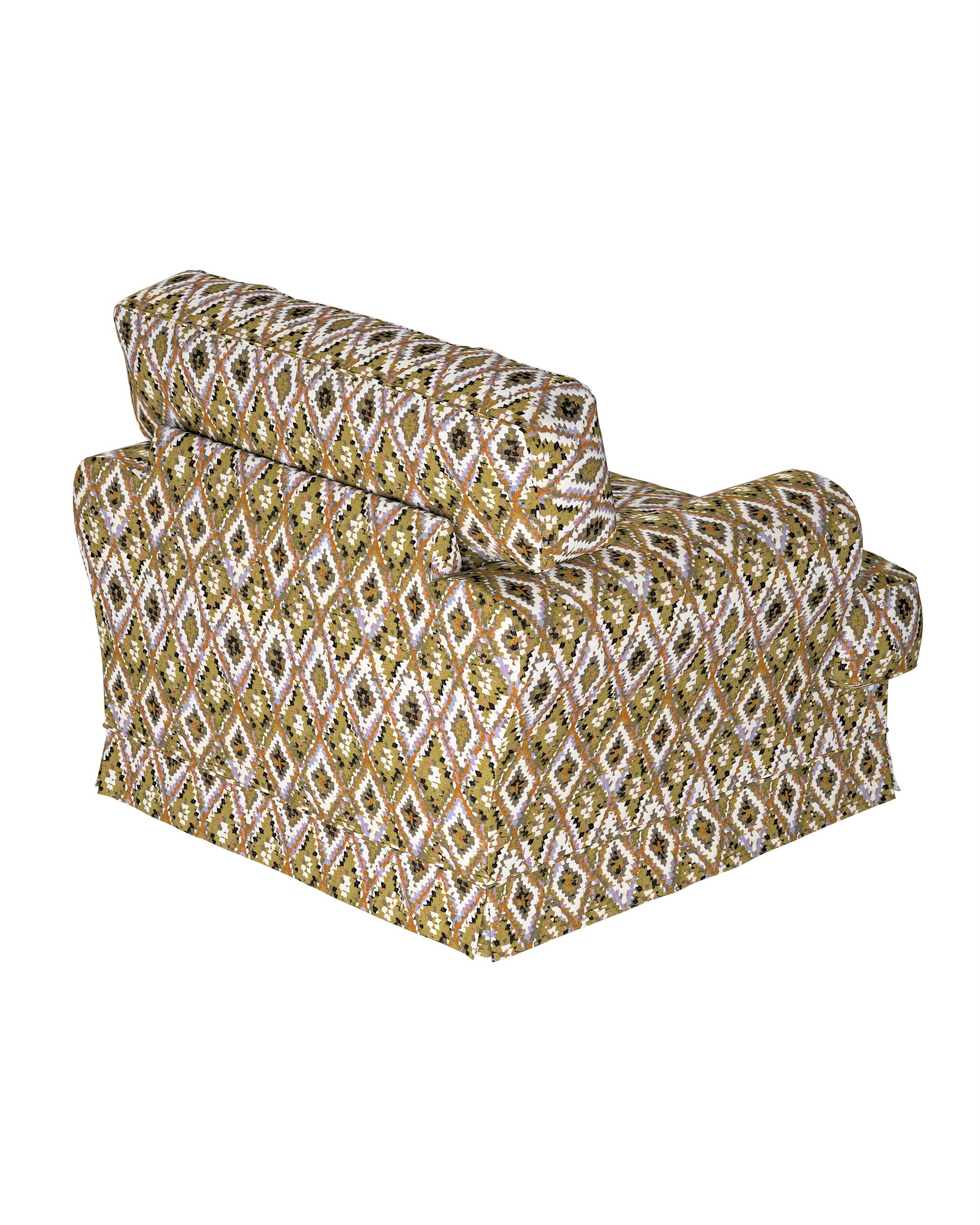 Husa fotoliu Ekeskog culoare multicolor Țesătură împletitură, cu model (hover)