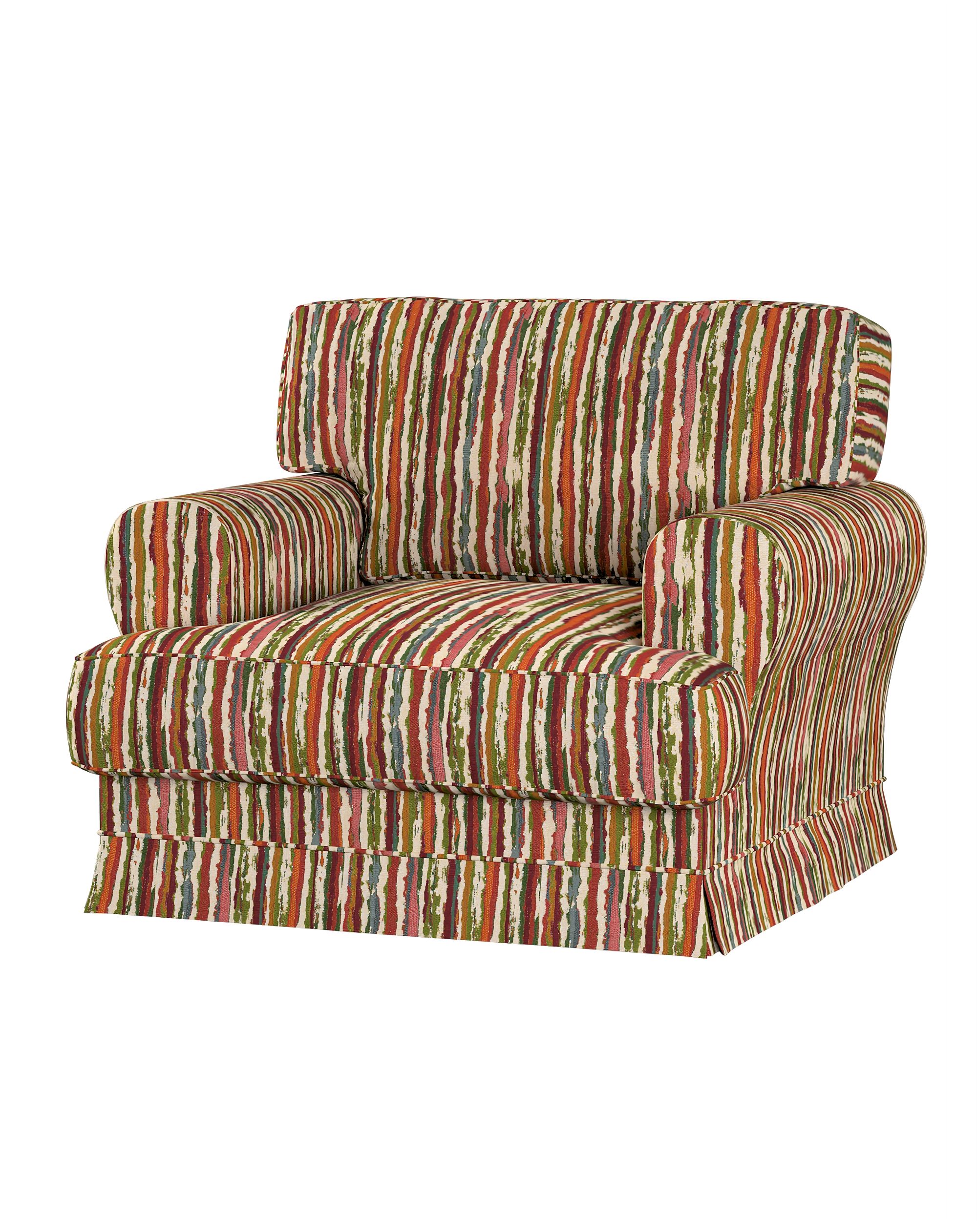 Husa fotoliu Ekeskog culoare multicolor Țesătură împletitură, cu model