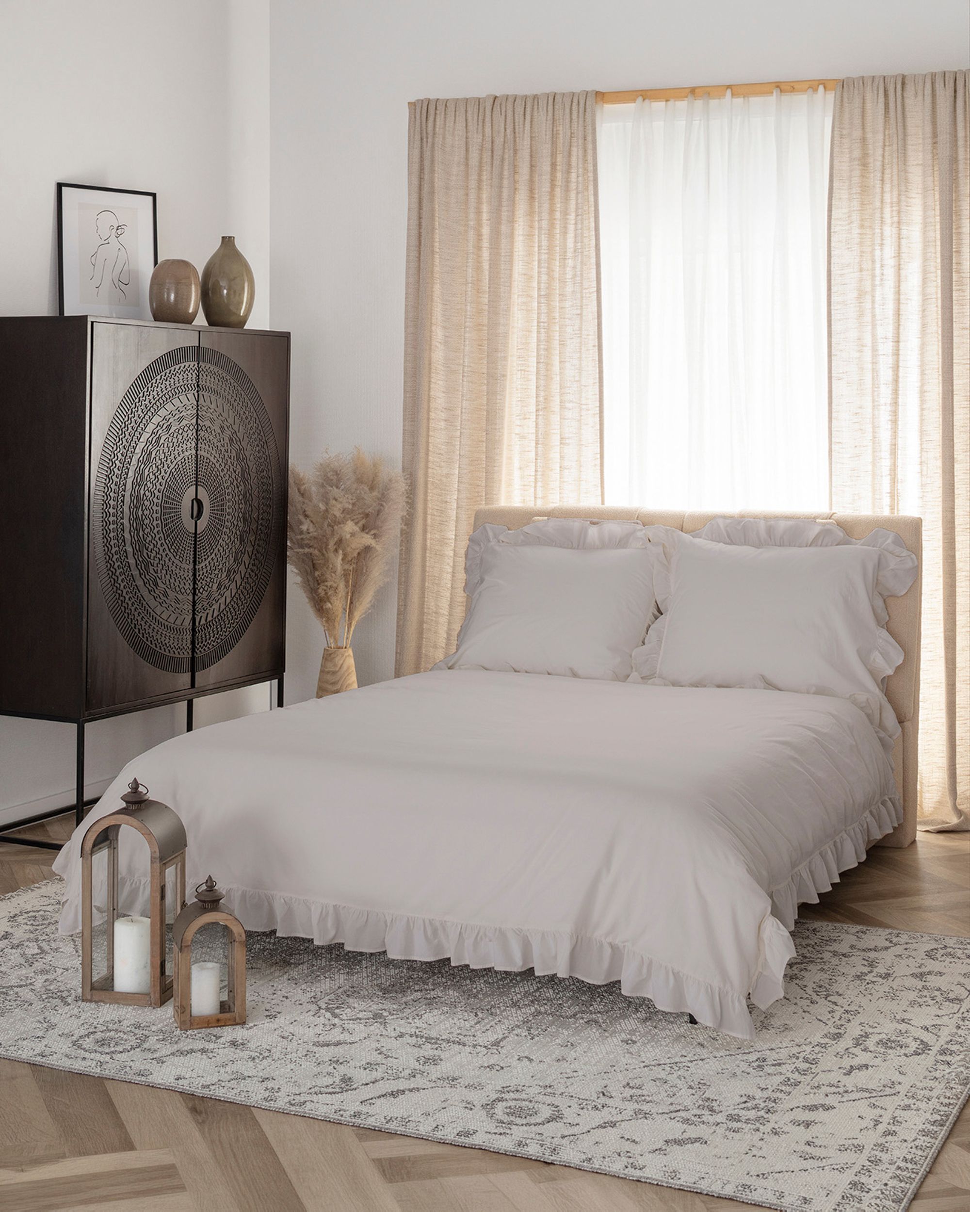 Lenjerie de pat din bumbac 160x200cm opal grey
