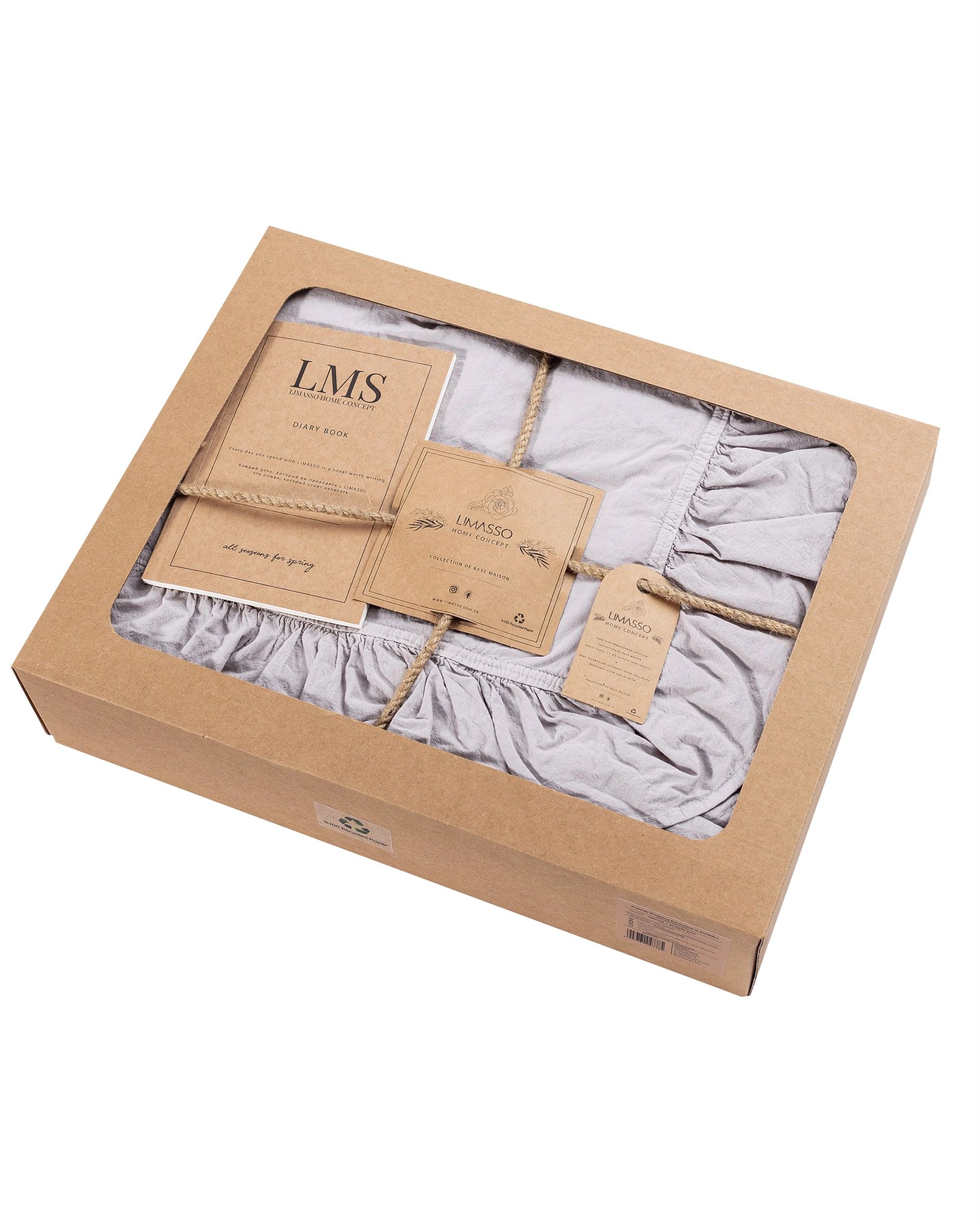 Lenjerie de pat din bumbac 160x200cm opal grey