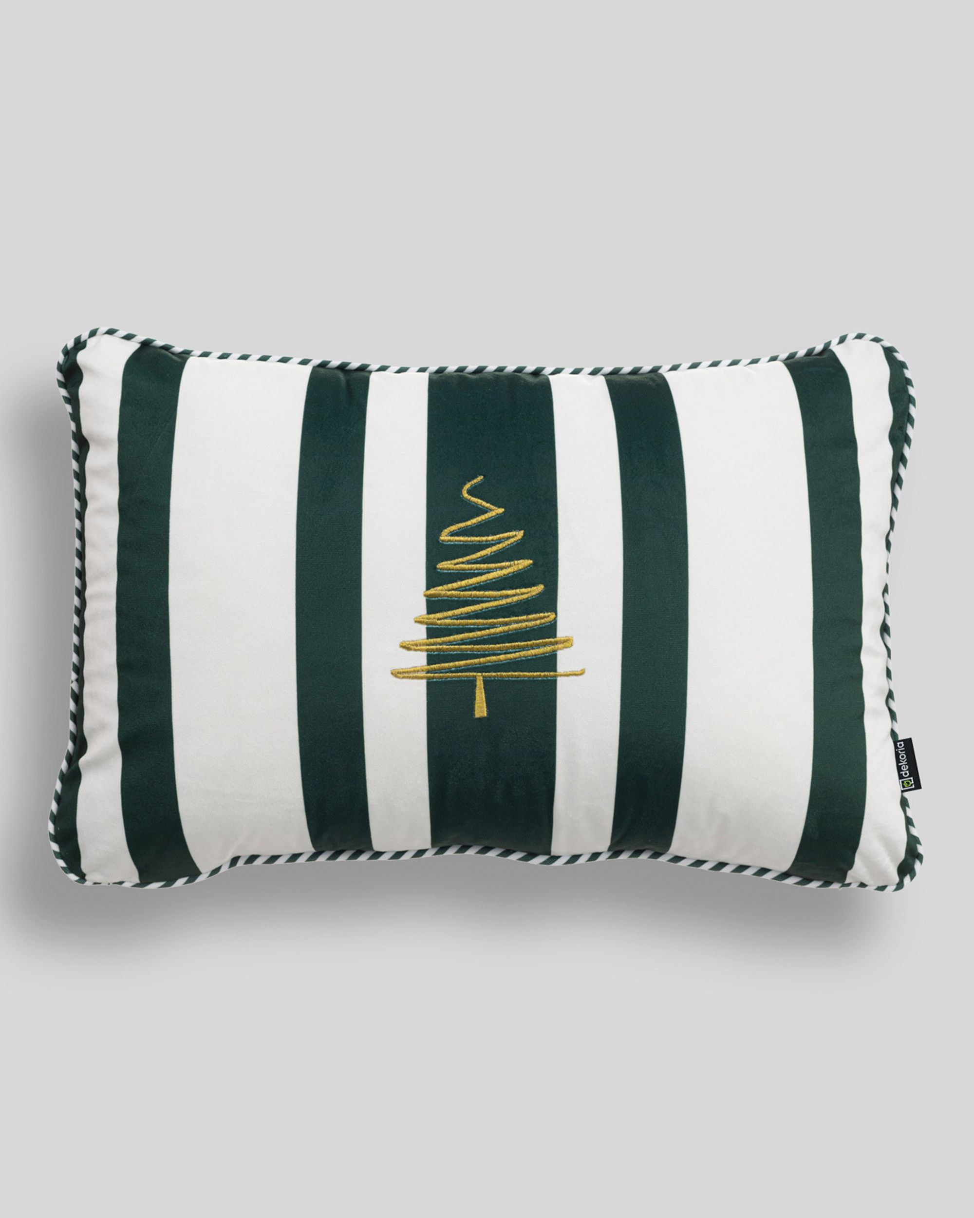 Față de pernă Green & White Noel 60x40 cm