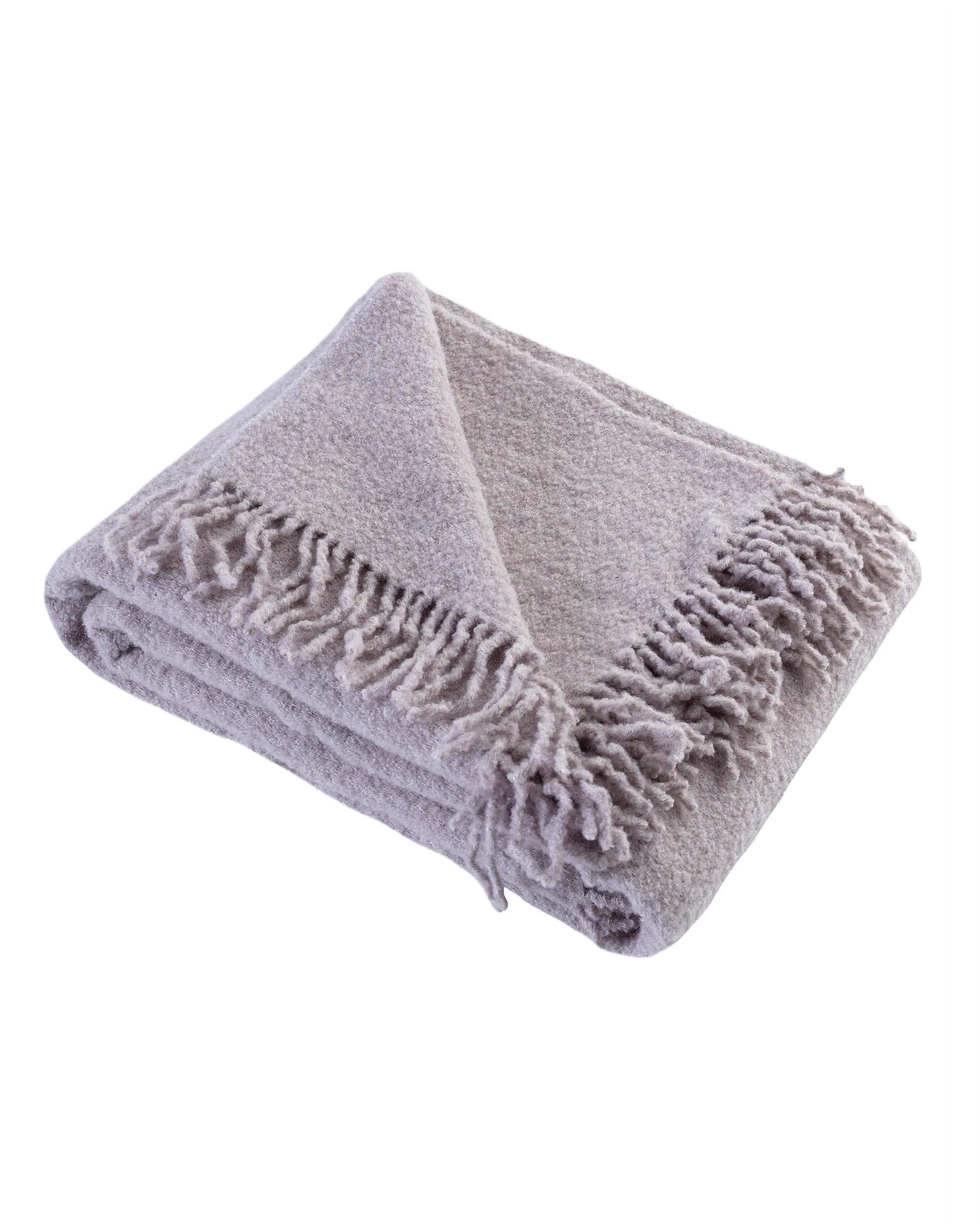 Pătură Boucle 140x200 cm light grey
