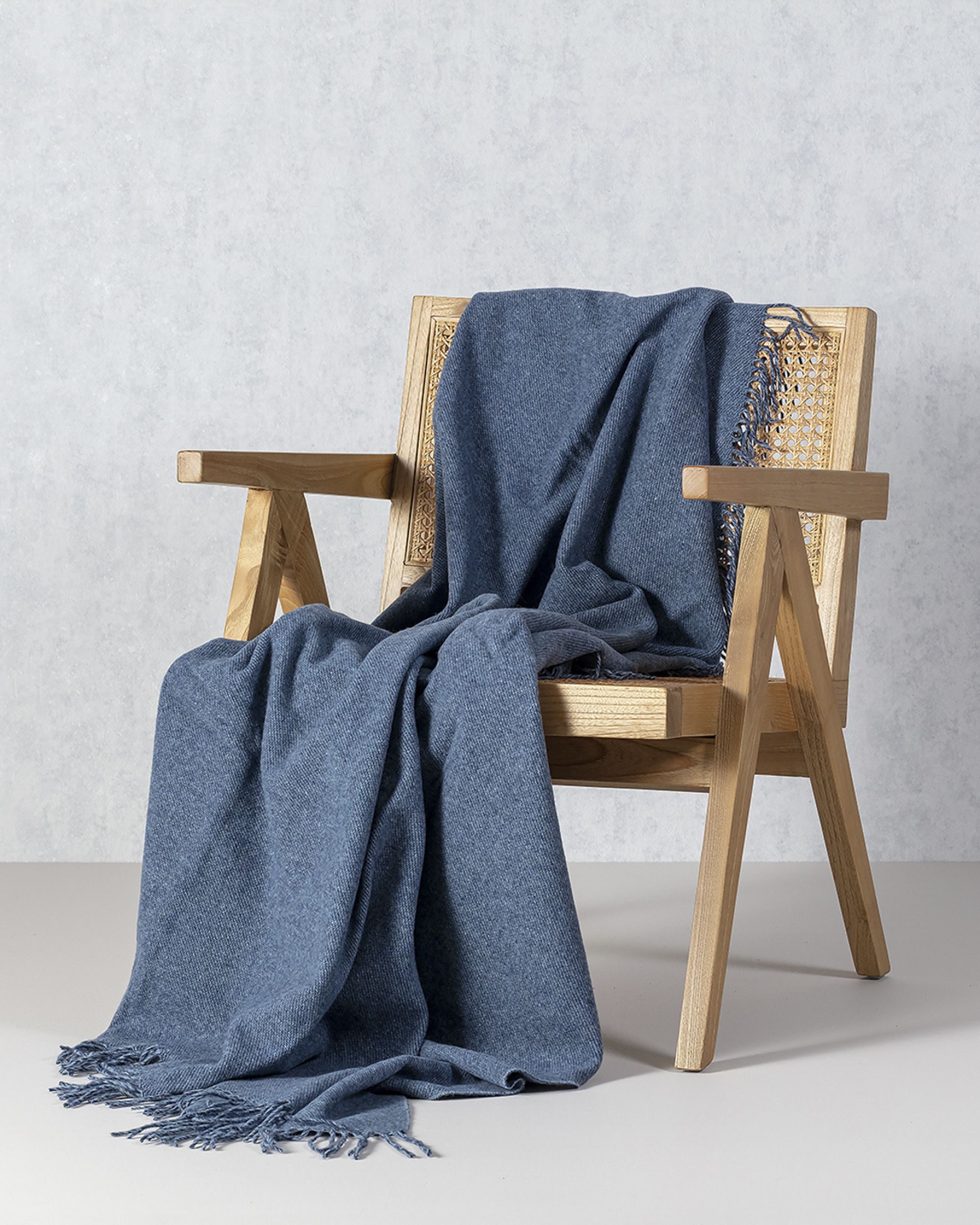 Pătură Merinos 140x200 cm denim