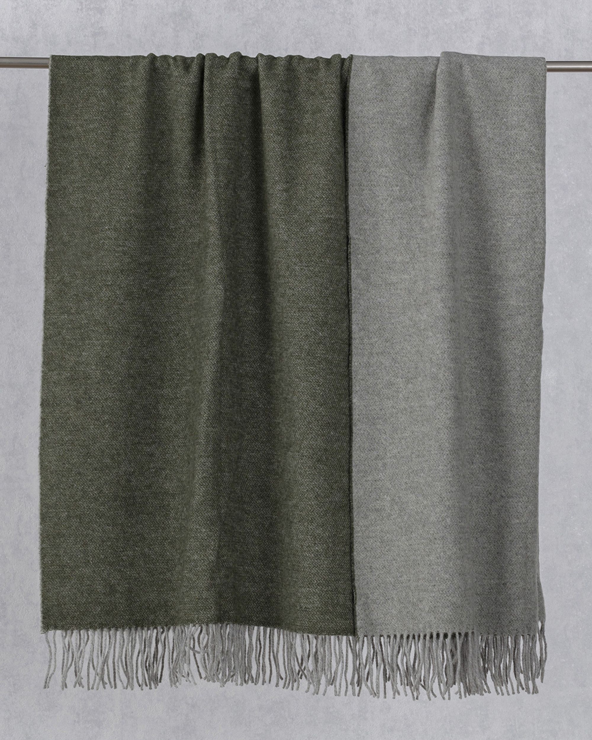 Pătură Merinos 140x200 cm melange green khaki (hover)