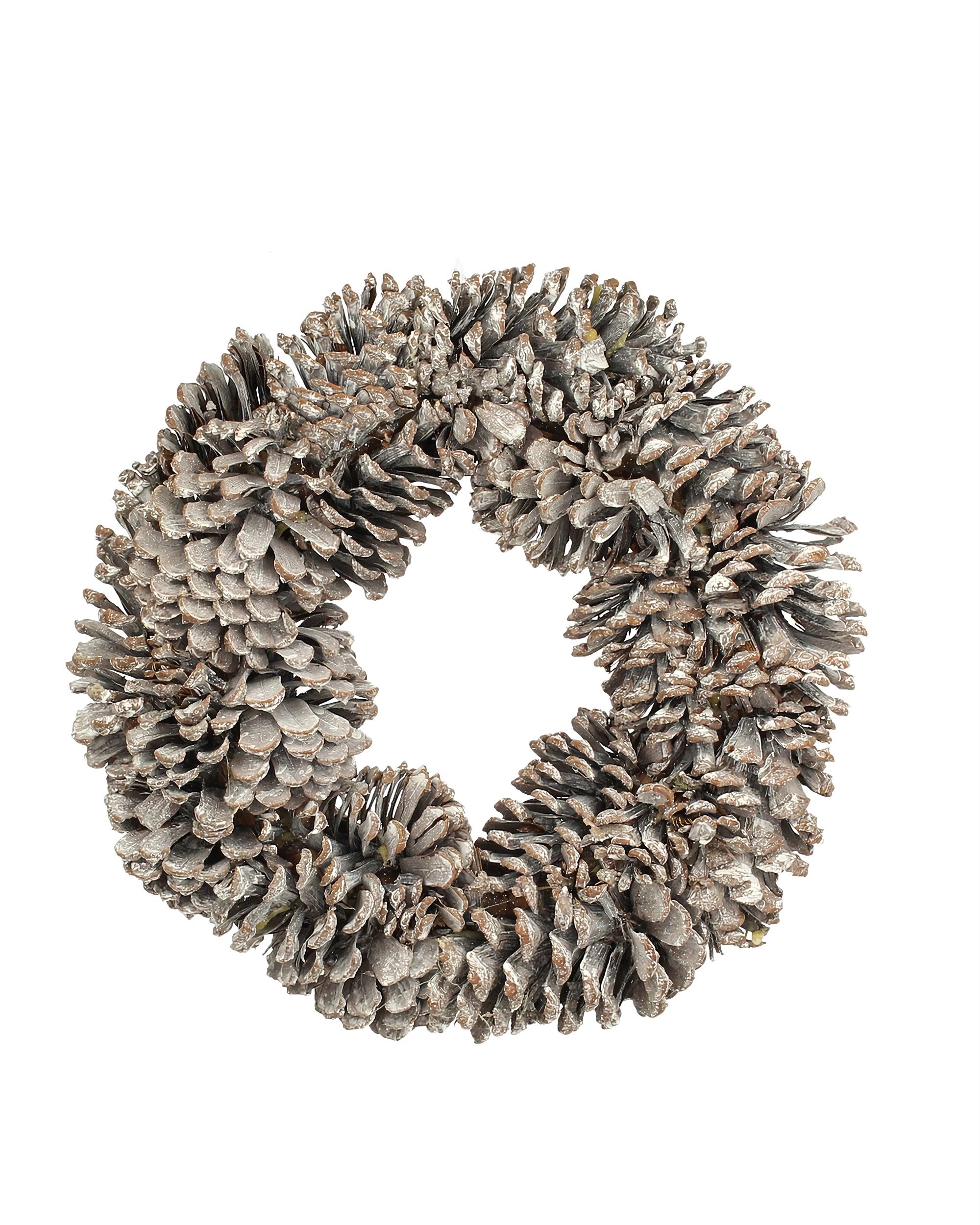 Decoratiune coronita con de iarnă ⌀30cm naturală