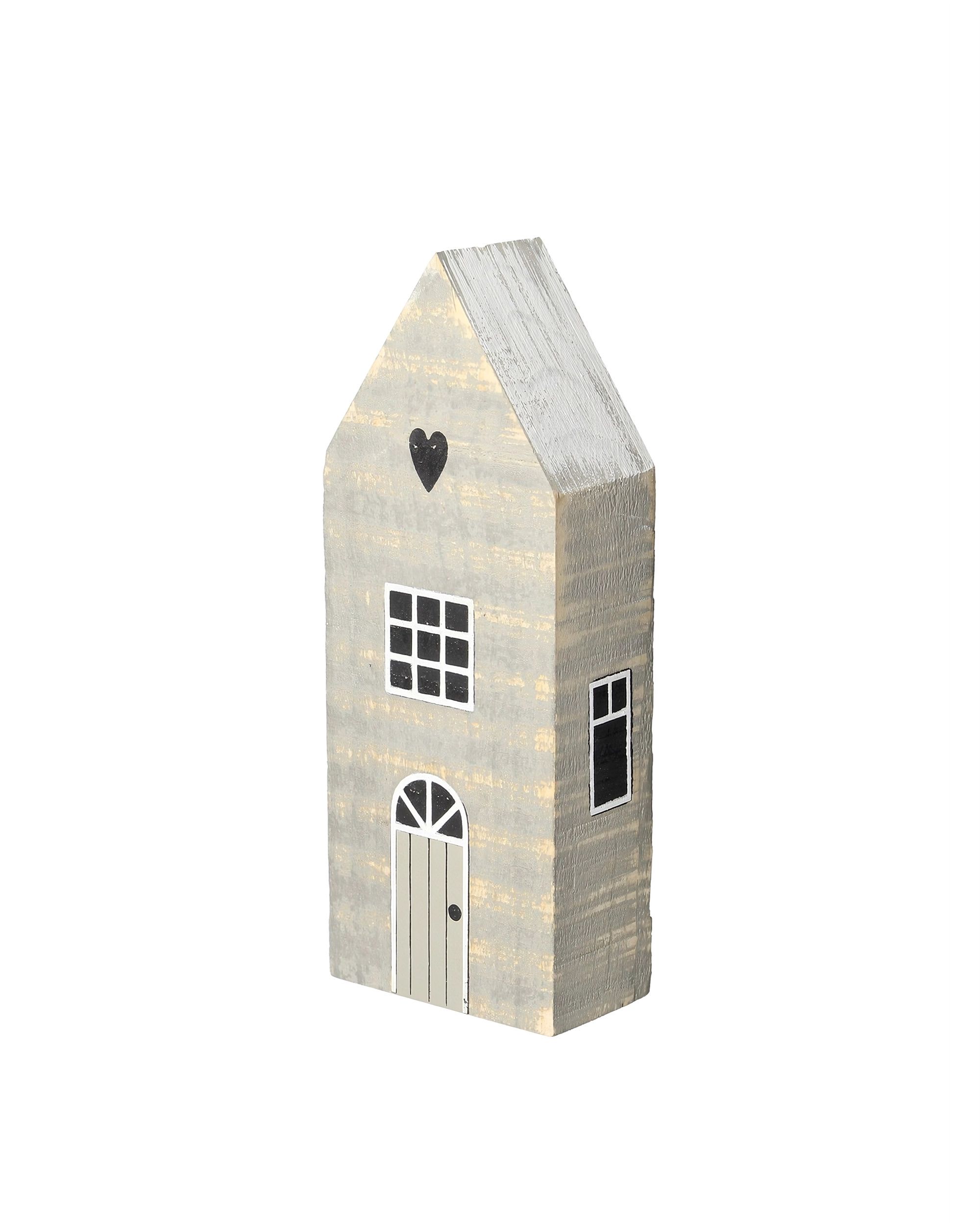 Casa de zăpadă decorare 19cm white grey