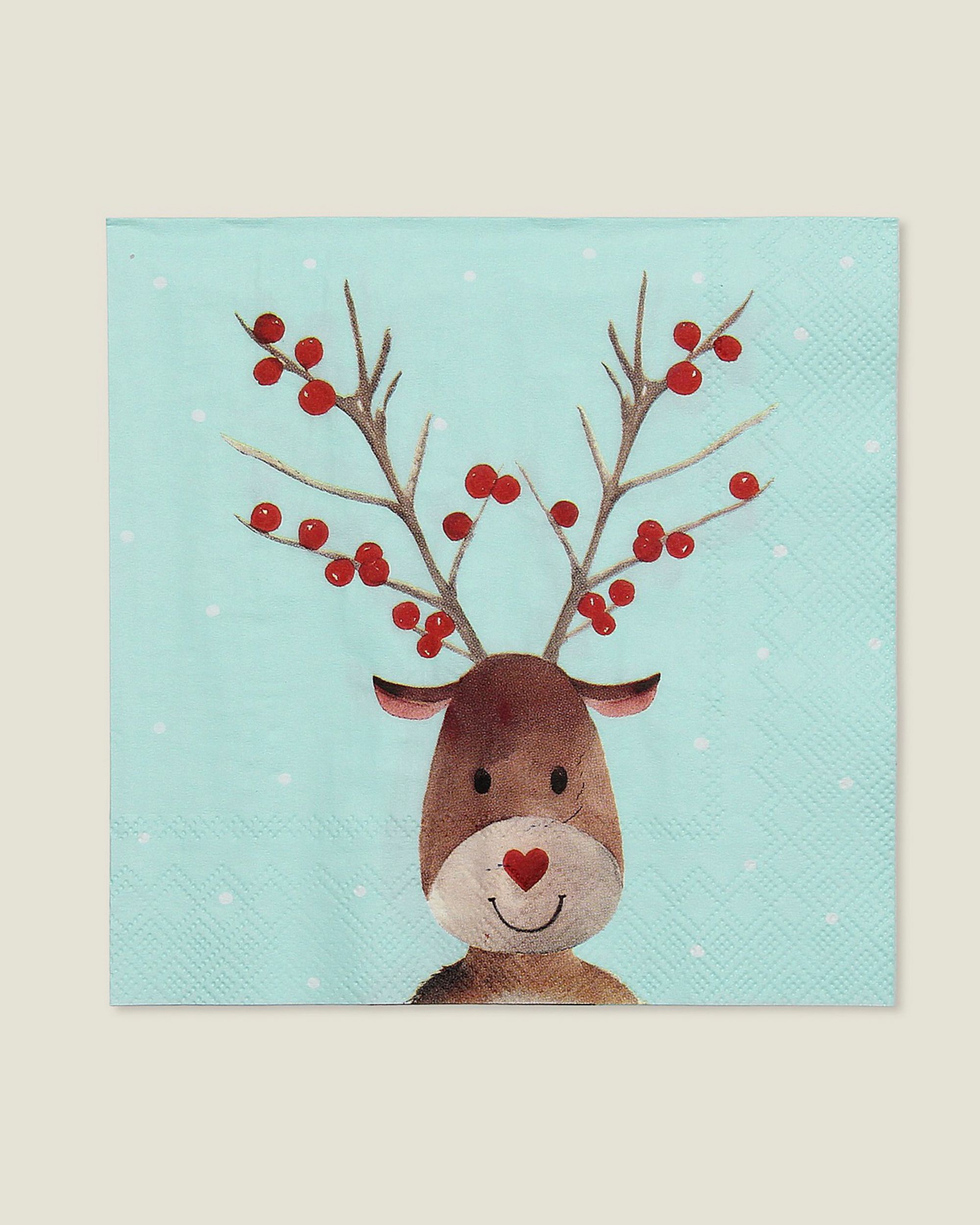 Șervețele de Crăciun Reindeer Dots 20 szt.