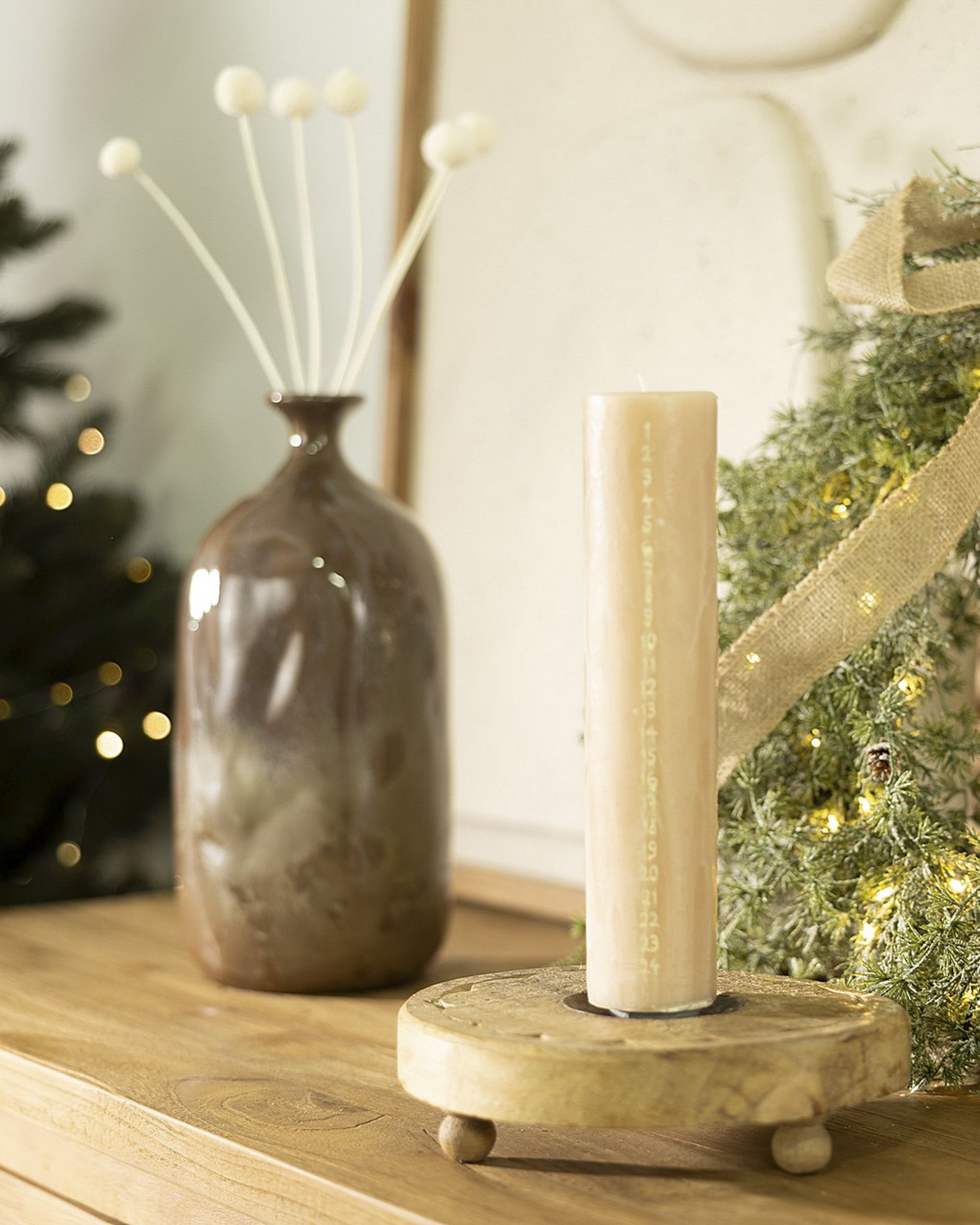 Lumânare bej de Advent 25 cm (hover)