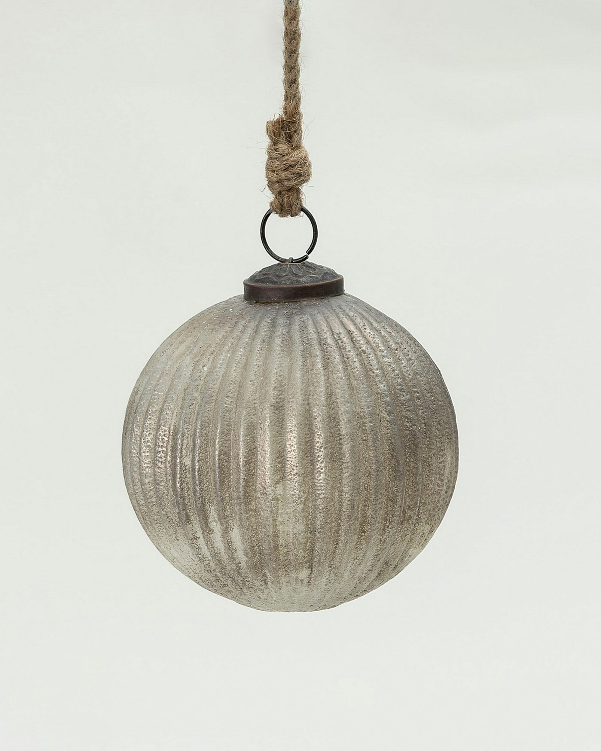 Vintage Smoke sticlă bauble 10 cm