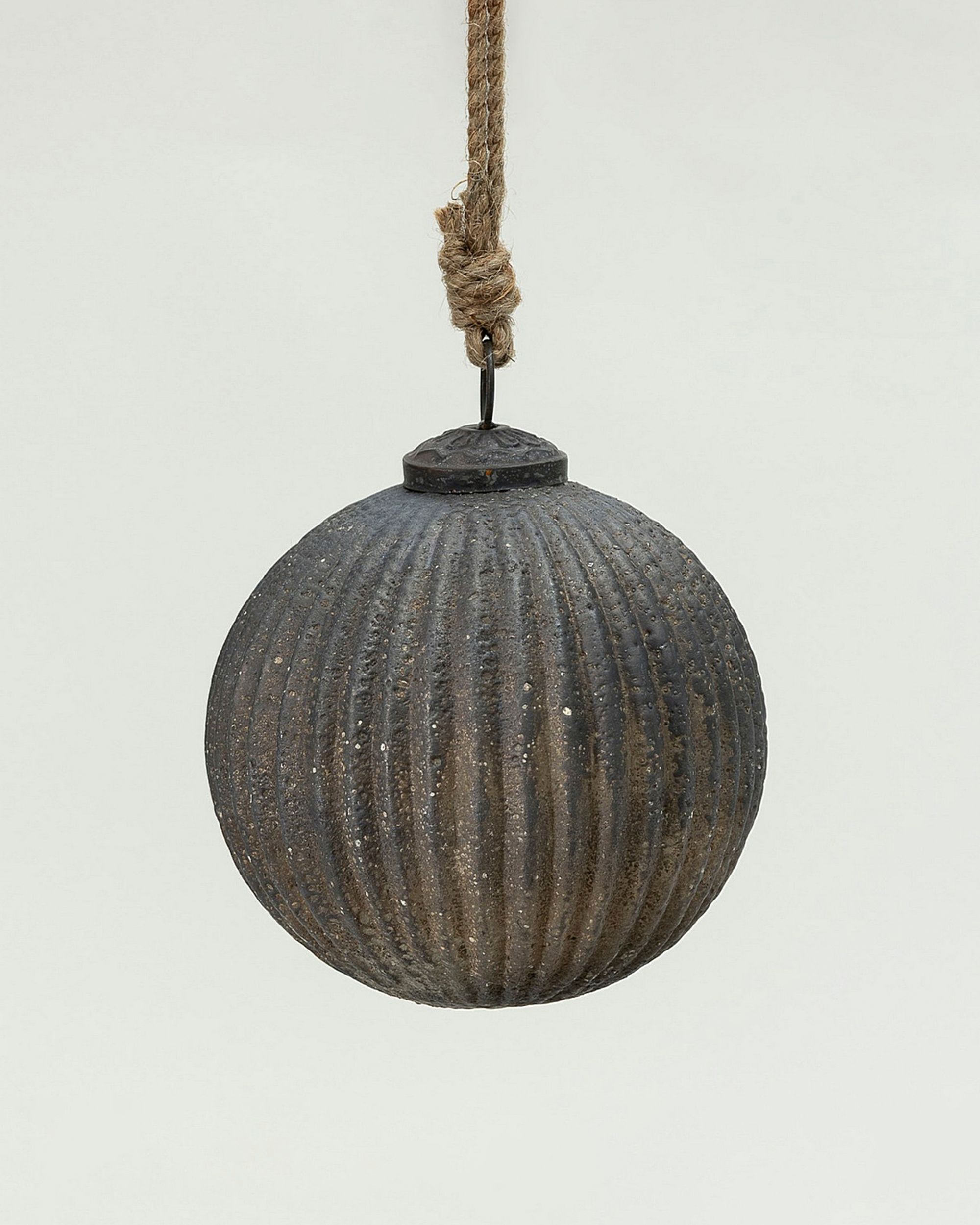 Glob de sticlă Rustic Black 10 cm