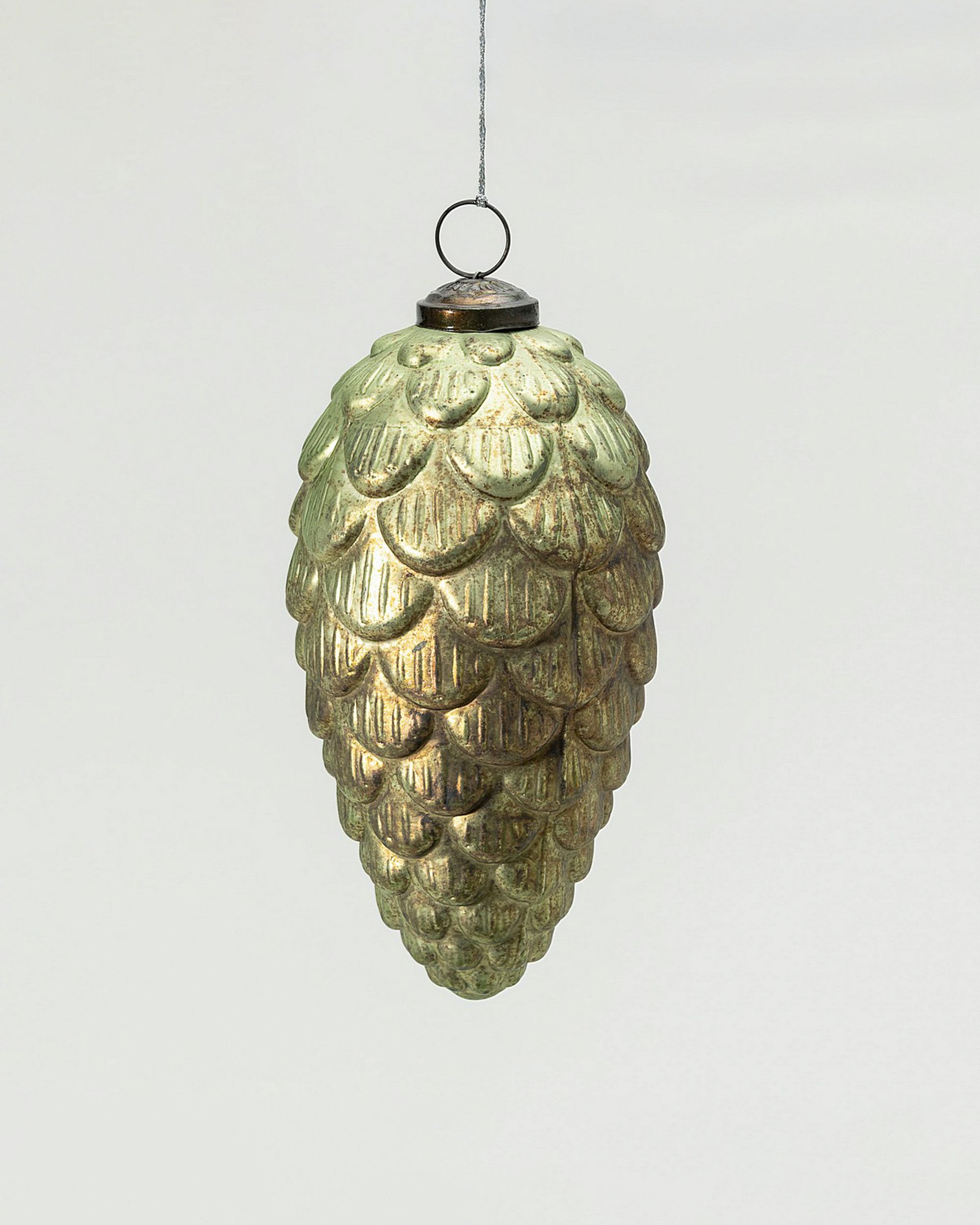 Glob de sticlă Pine Green 8x8x15 cm
