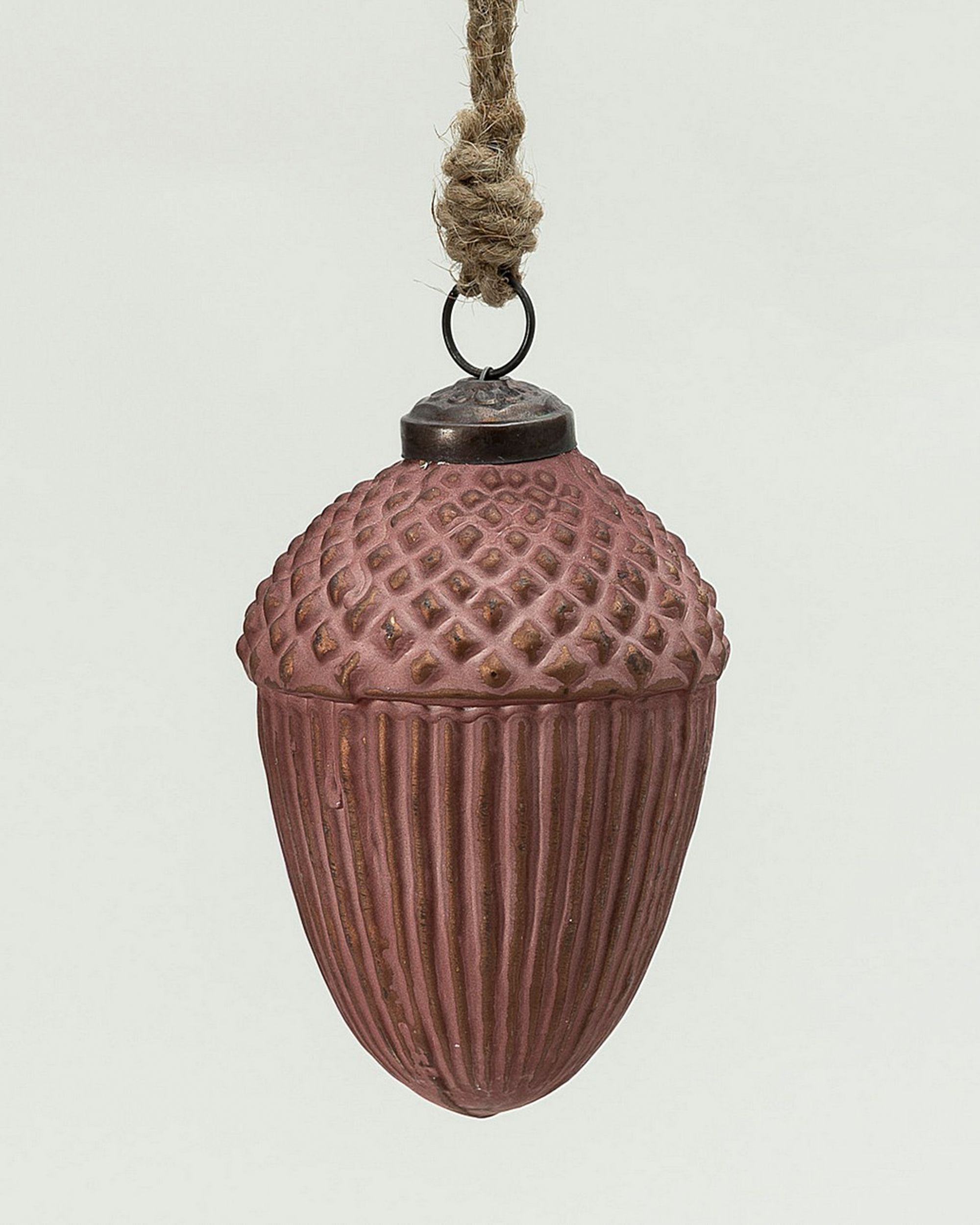 Glob de sticlă Acorn Burgundy 7x10 cm