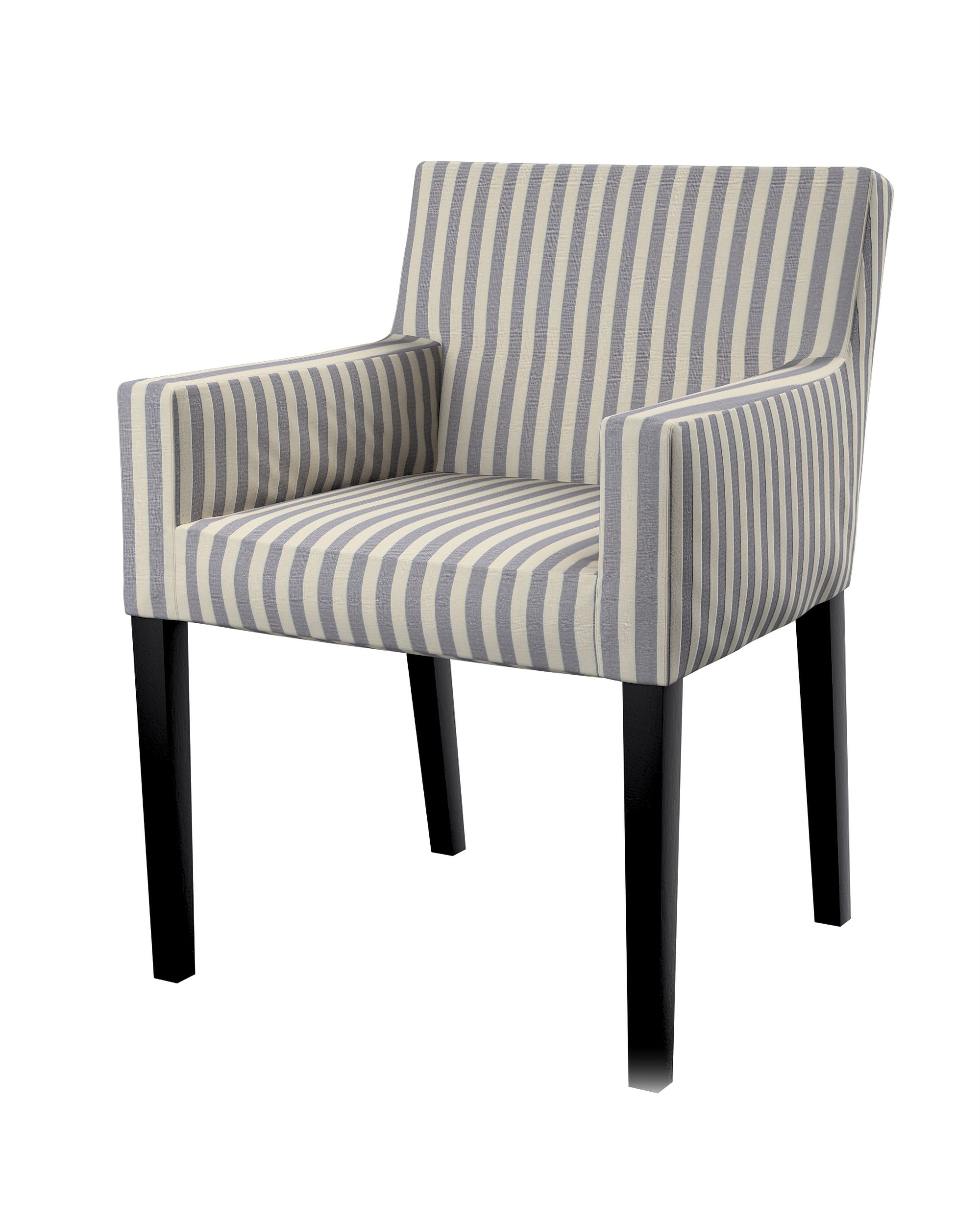 Husa scaun Ikea Nils culoare bleumarin Țesătură cu model