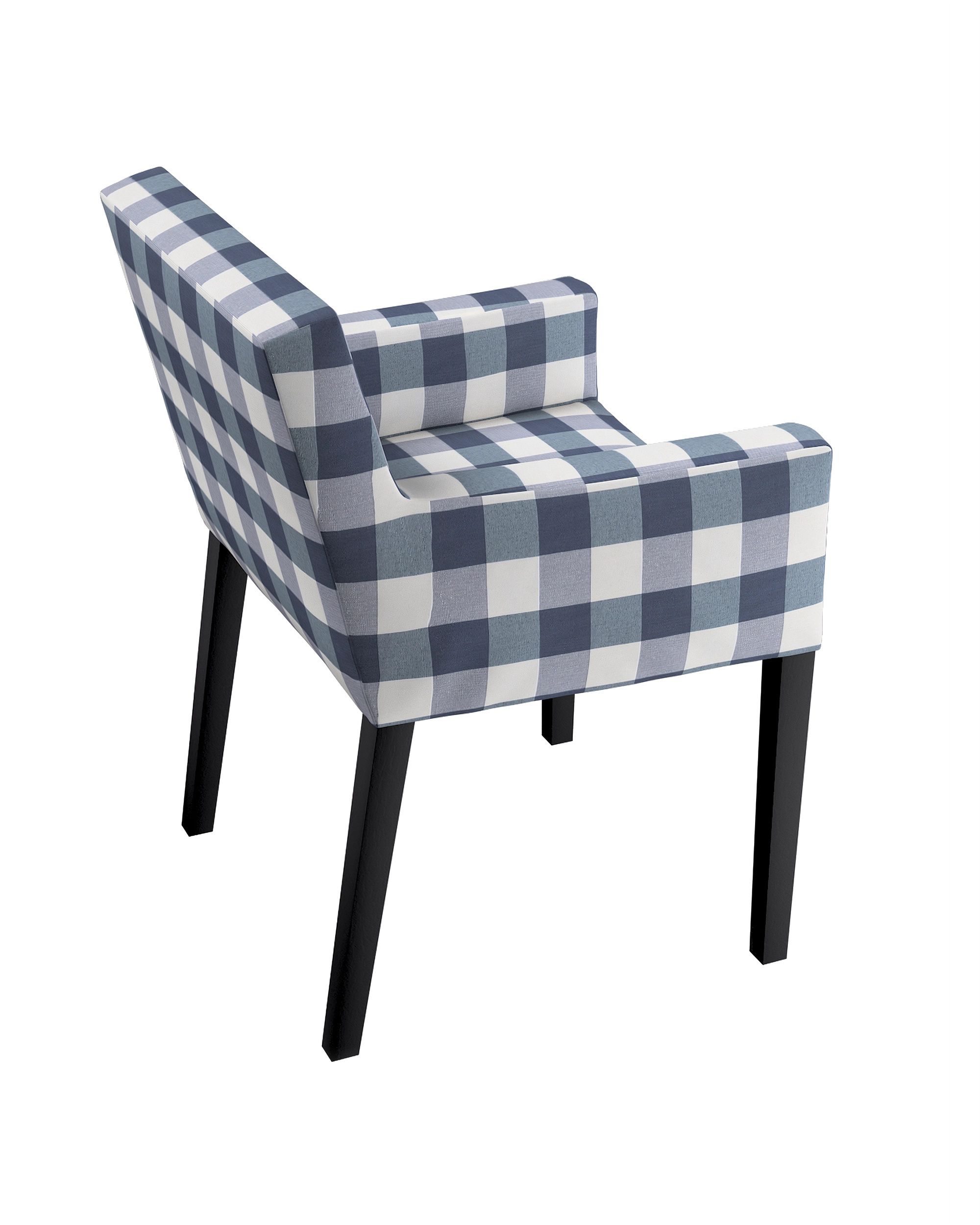 Husa scaun Ikea Nils culoare bleumarin Țesătură cu model (hover)