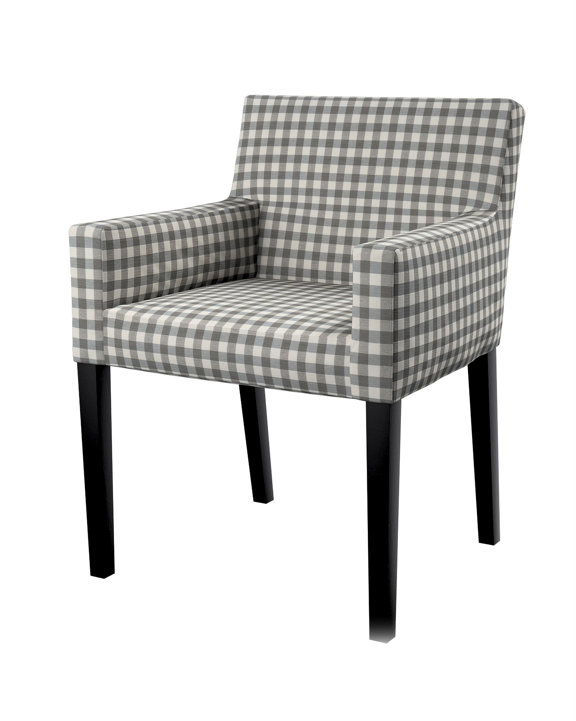 Husa scaun Ikea Nils culoare gri Țesătură cu model
