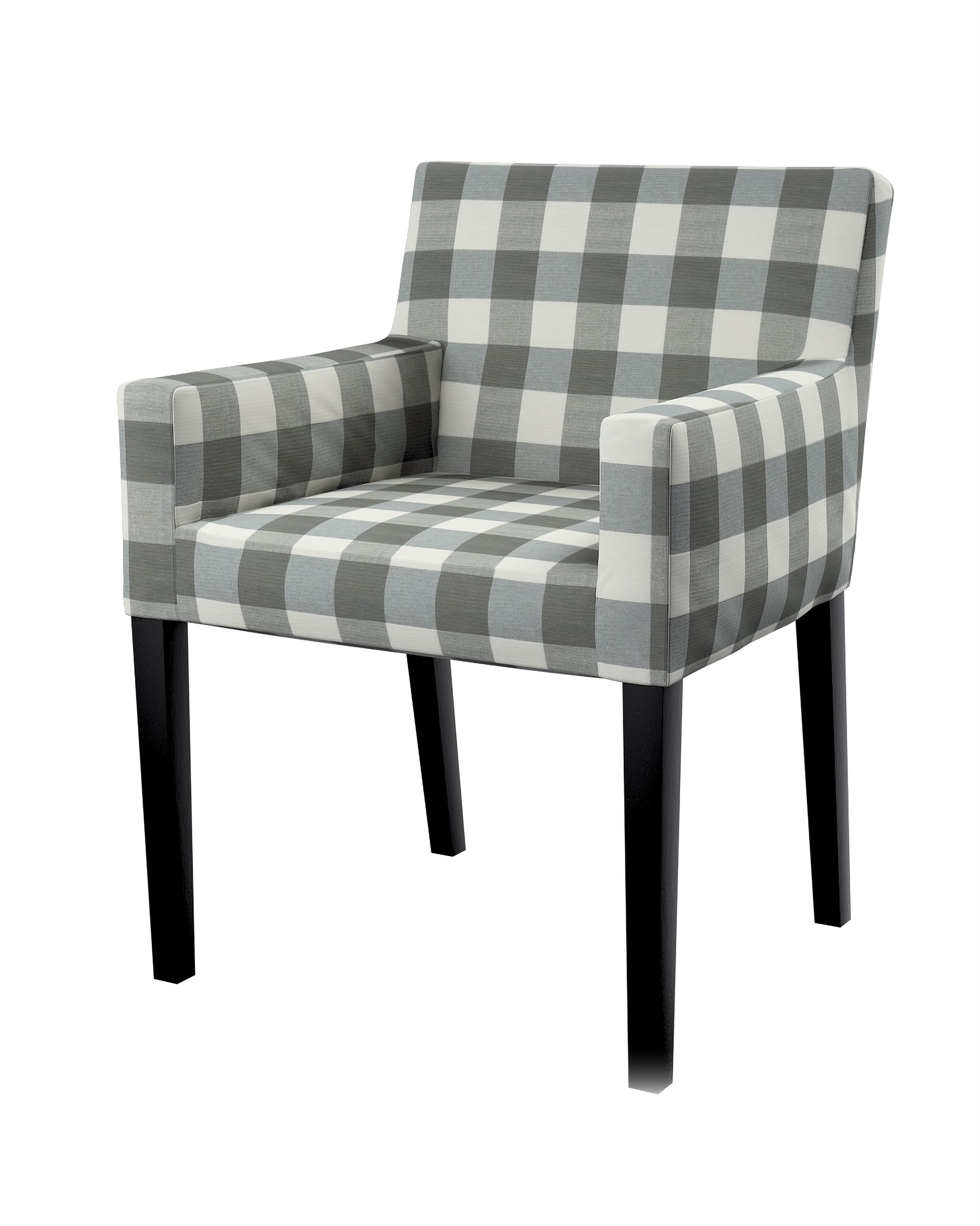 Husa scaun Ikea Nils culoare gri Țesătură cu model