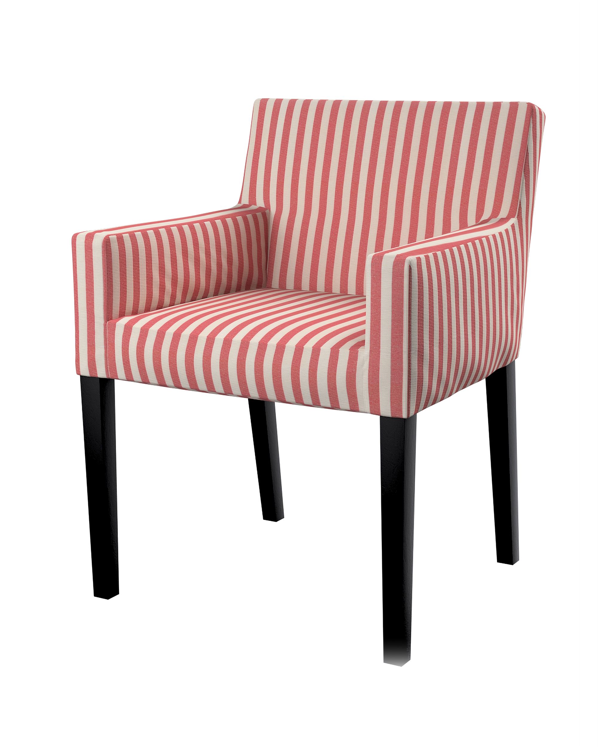 Husa scaun Ikea Nils culoare roșu Țesătură cu model