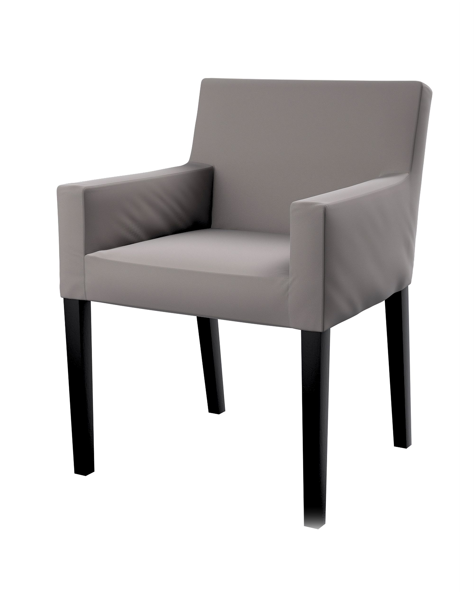 Husa scaun Ikea Nils culoare gri Țesătură gloss, catifea
