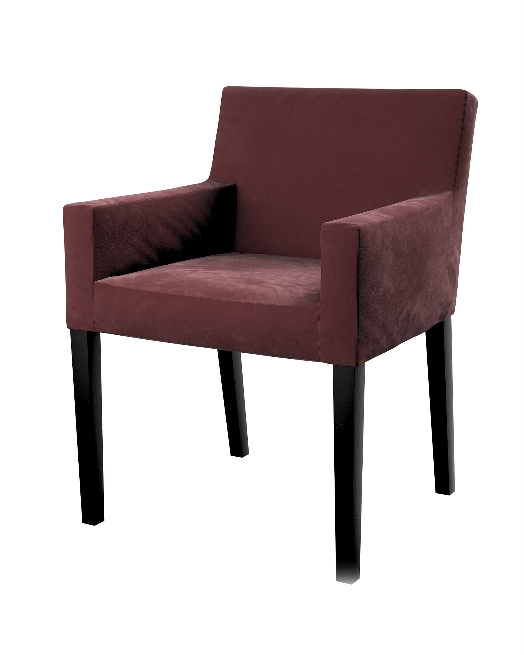 Husa scaun Ikea Nils culoare roșu Țesătură gloss, catifea