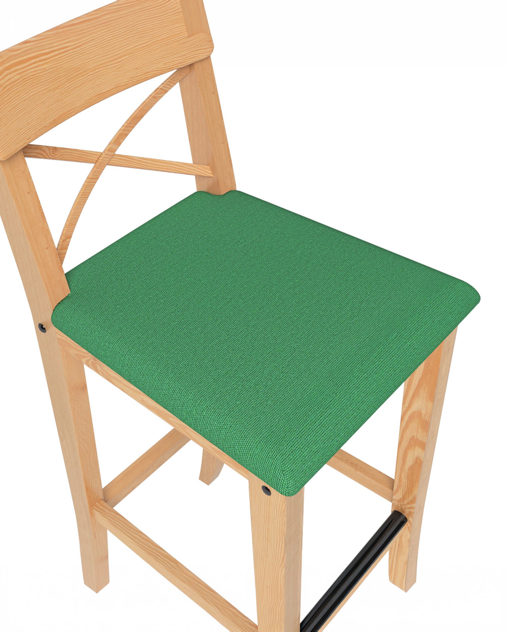 Husă pentru scaun de bar Ingolf cu scaun tapițat culoare verde (hover)