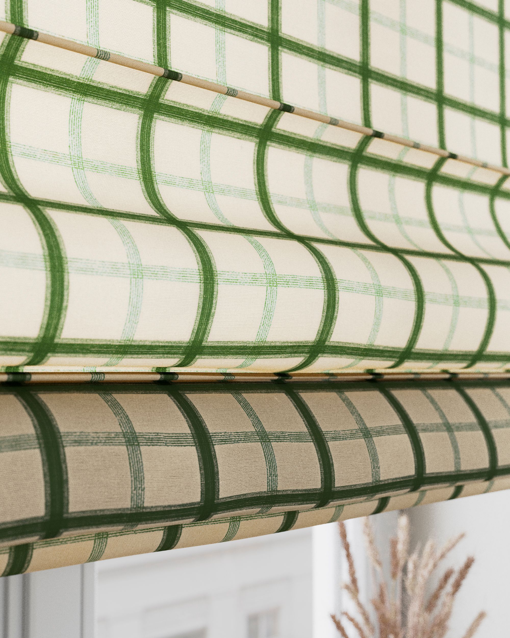 Stor roman Torino culoare verde Țesătură cu model (hover)