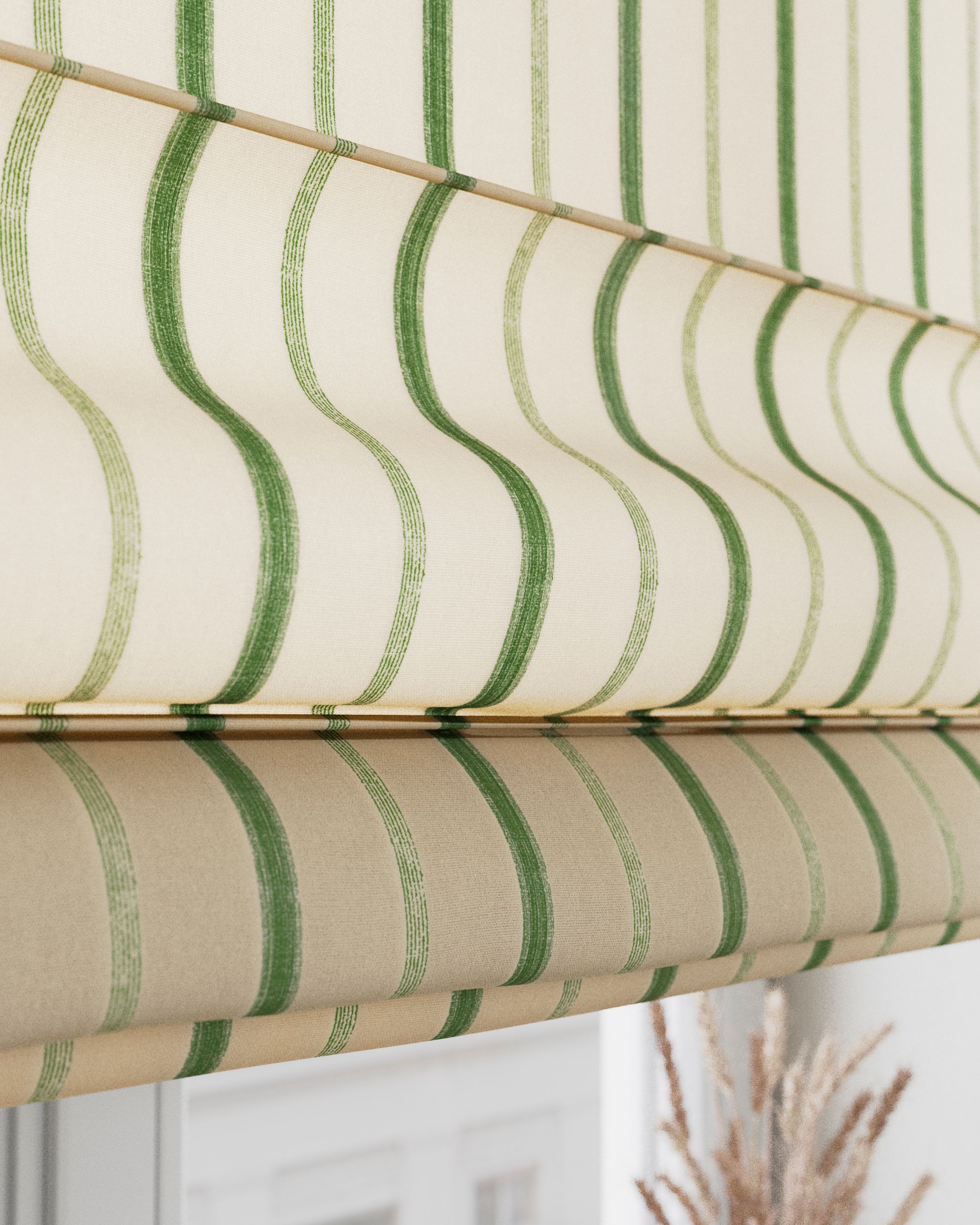 Stor roman Torino culoare verde Țesătură cu model (hover)