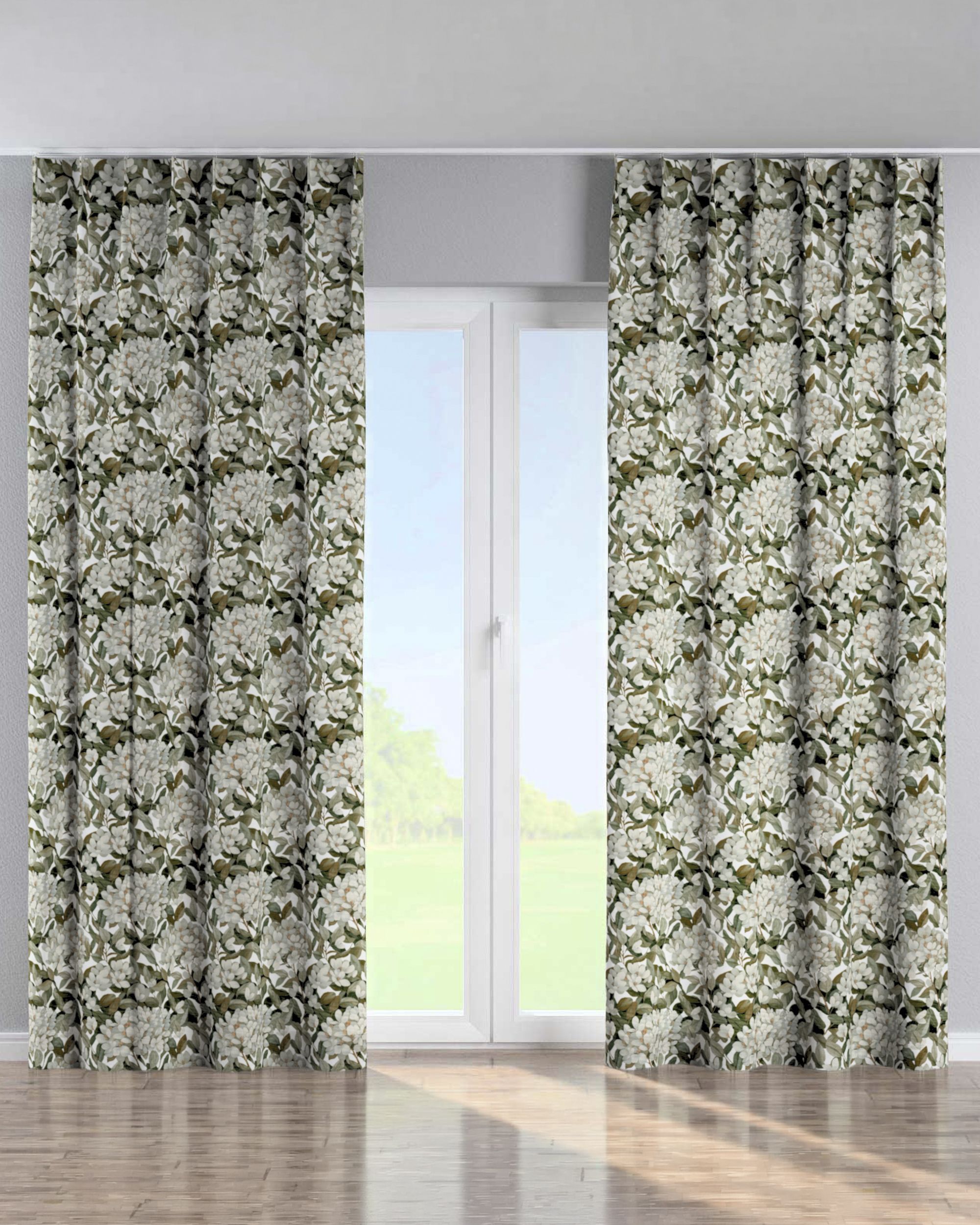 Perdea cu cârlige flex simple culoare multicolor Țesătură împletitură, cu model