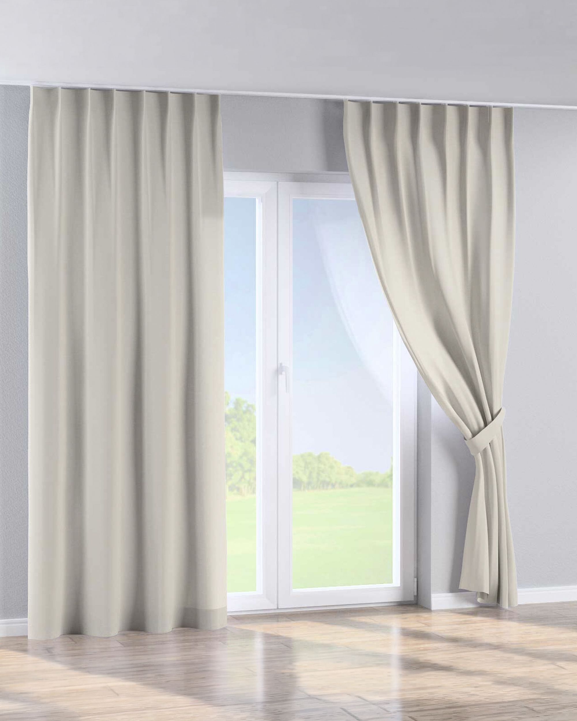 Perdea cu cârlige flex simple culoare gri (hover)