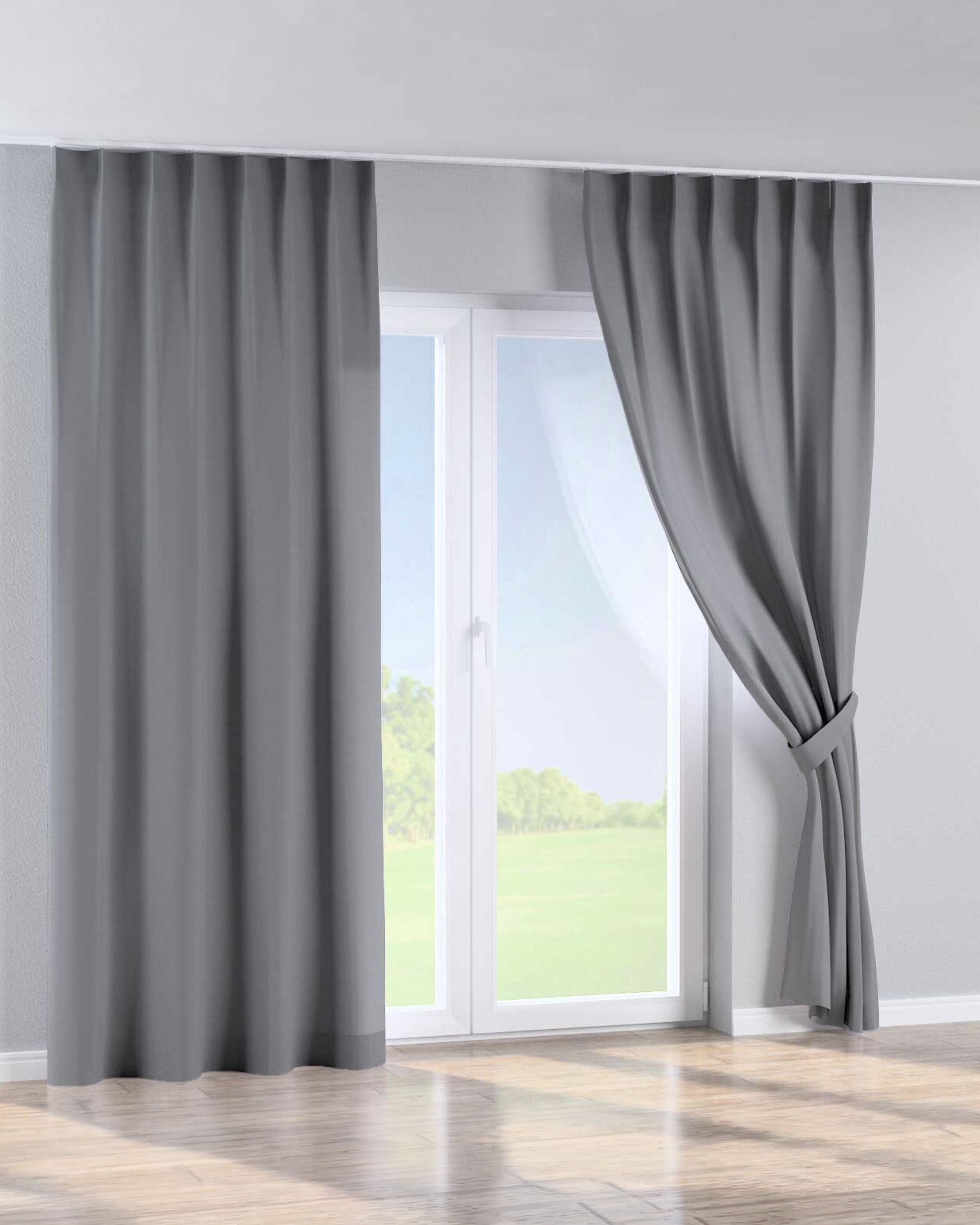 Perdea cu cârlige flex simple culoare gri (hover)
