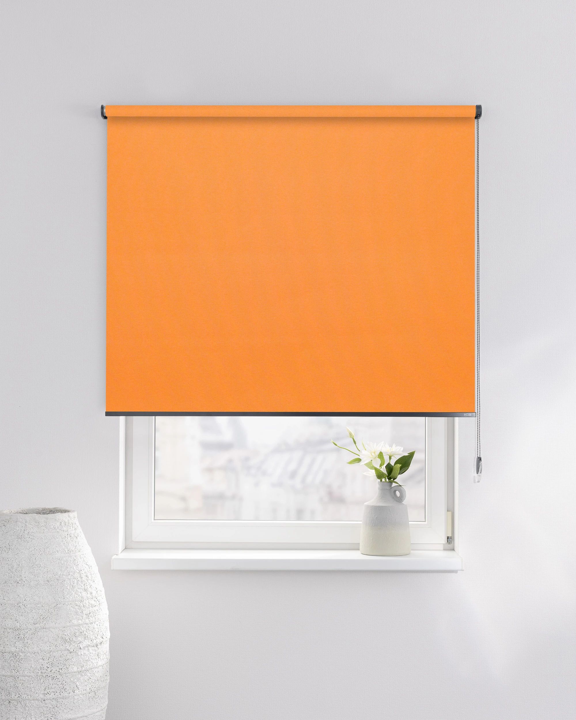 Rulou Classic culoare portocaliu Țesătură blackout (hover)