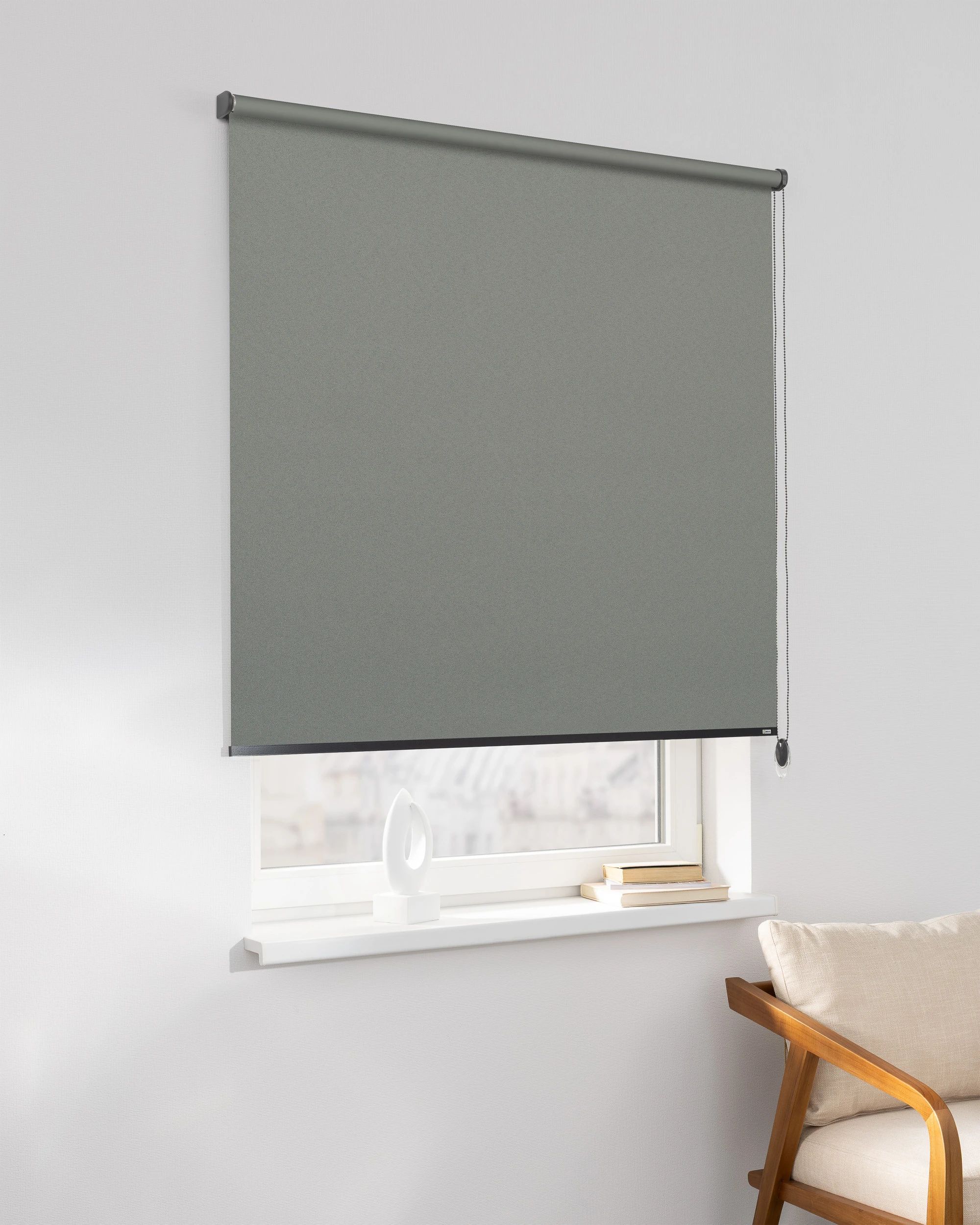 Rulou Classic culoare gri Țesătură blackout