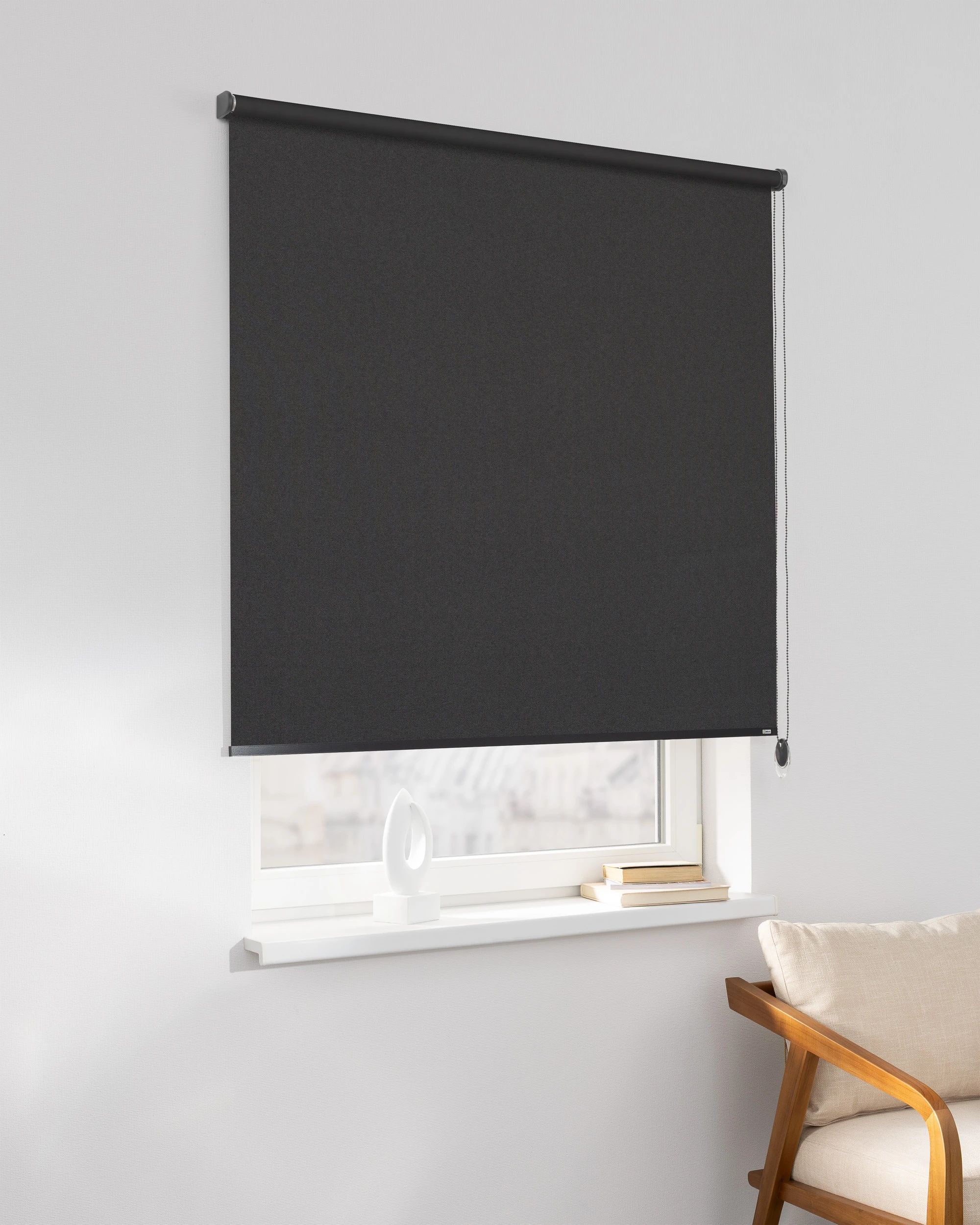 Rulou Classic culoare negru Țesătură blackout