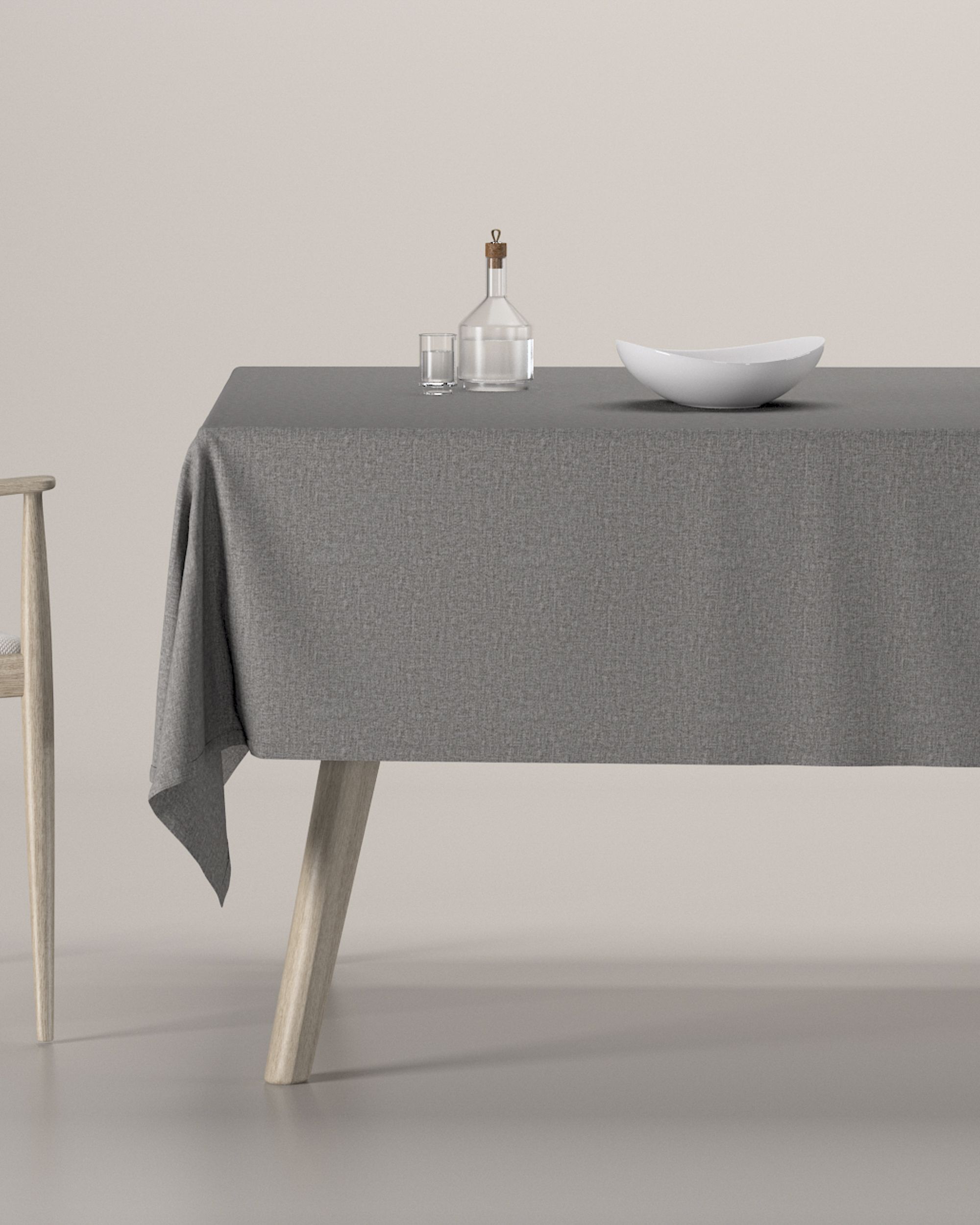 Fata de masa rectangulara culoare gri Țesătură împletitură
