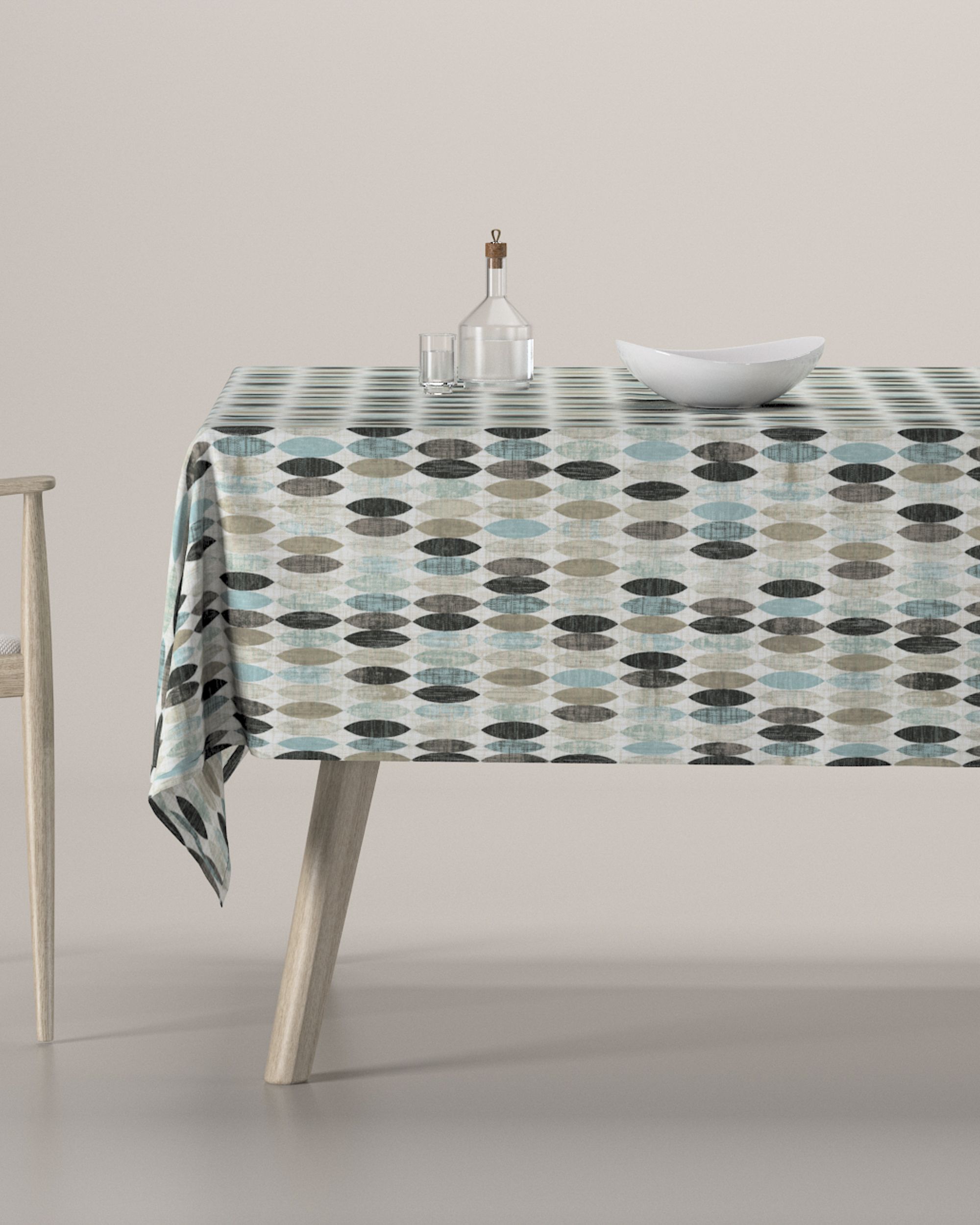 Fata de masa rectangulara culoare bej Țesătură cu model