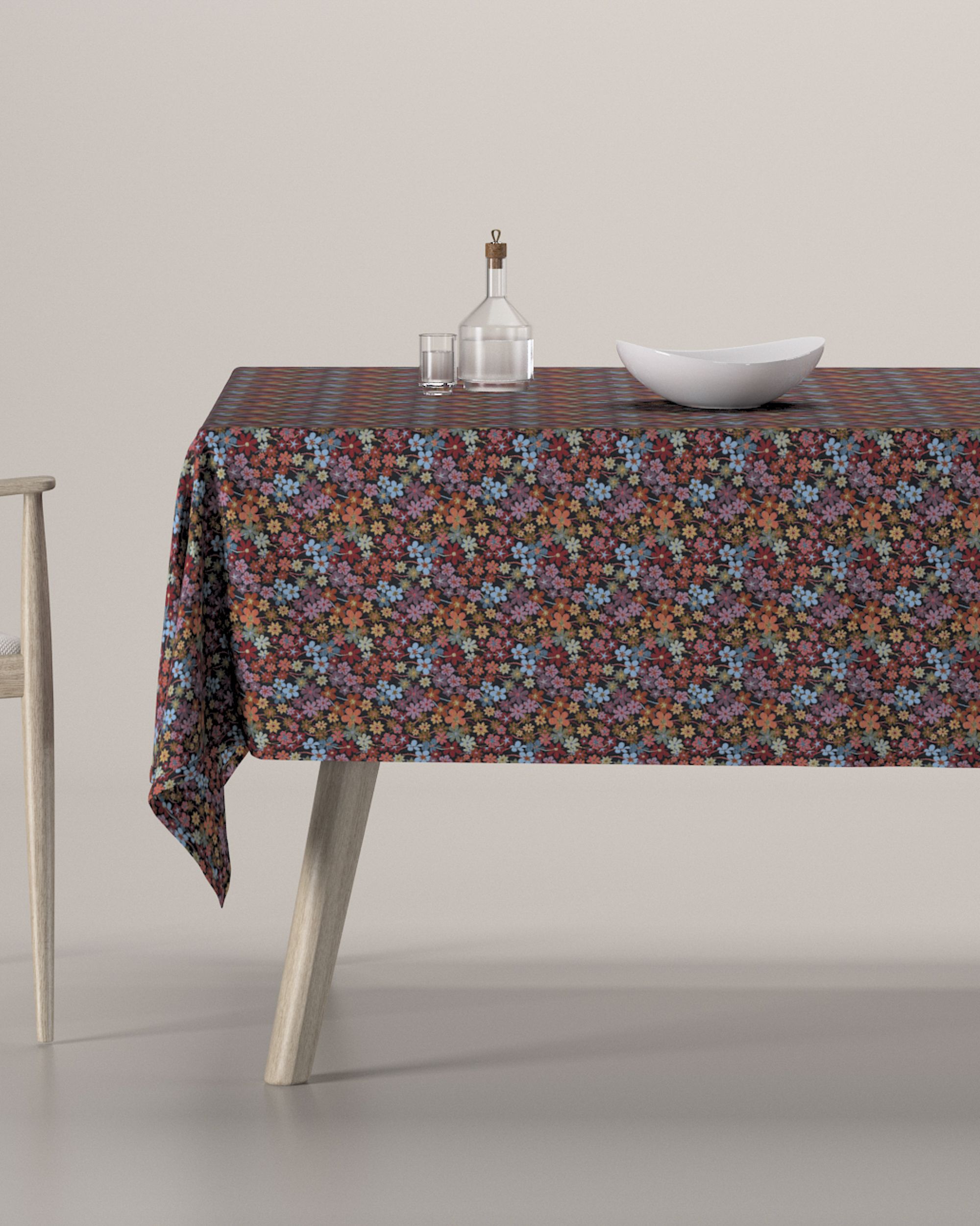 Fata de masa rectangulara culoare multicolor Țesătură împletitură, cu model