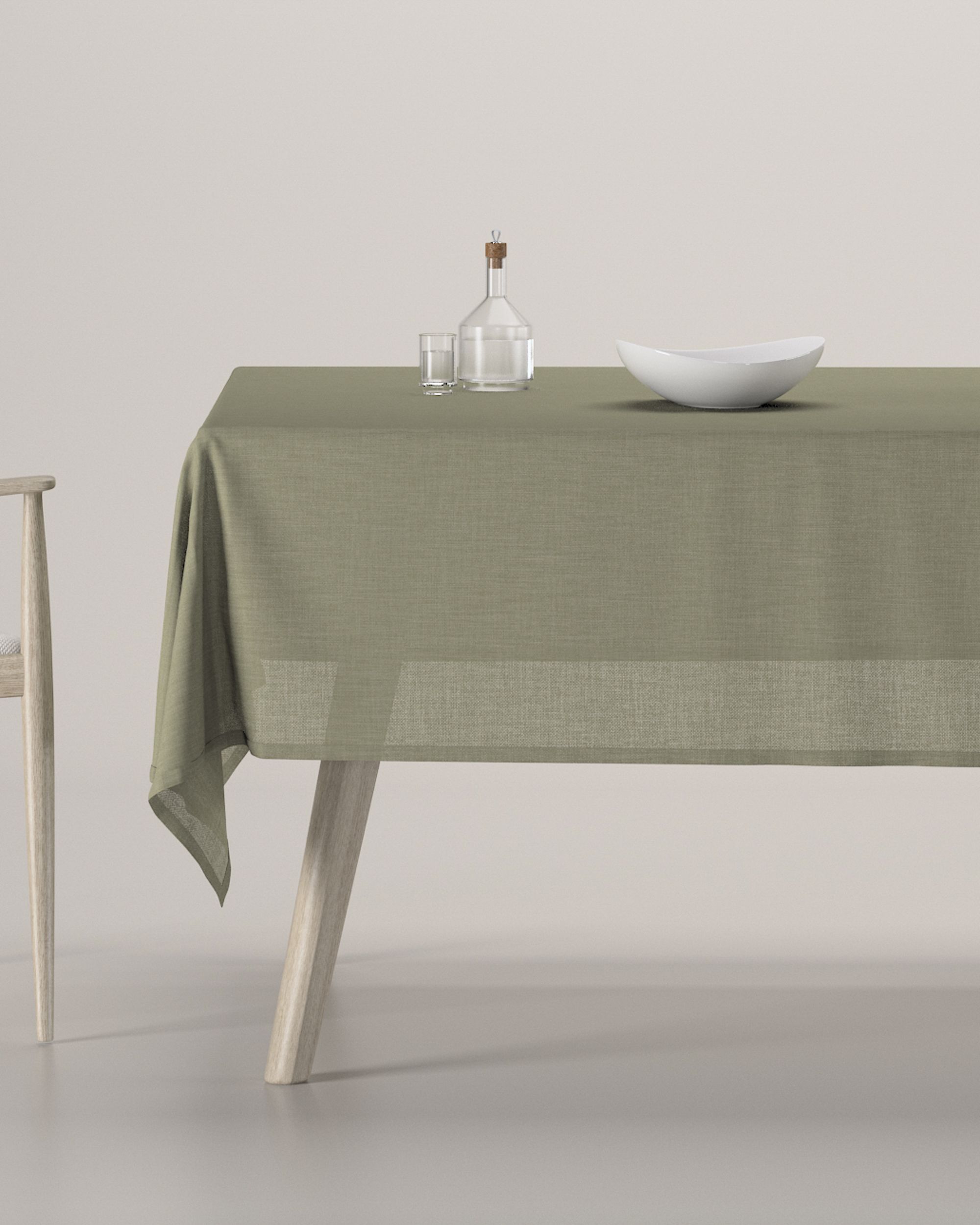 Fata de masa rectangulara culoare verde Țesătură împletitură