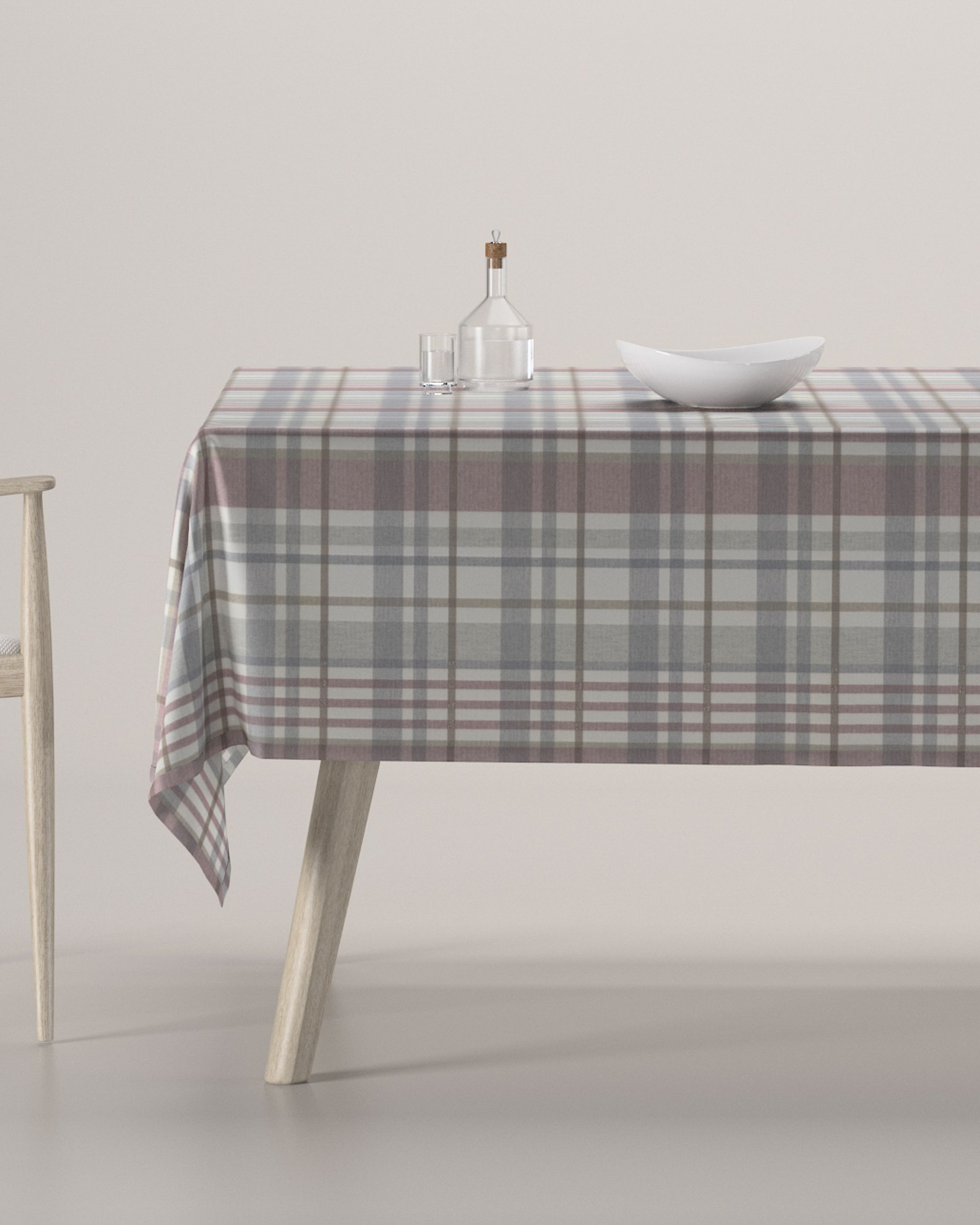 Fata de masa rectangulara culoare gri Țesătură cu model