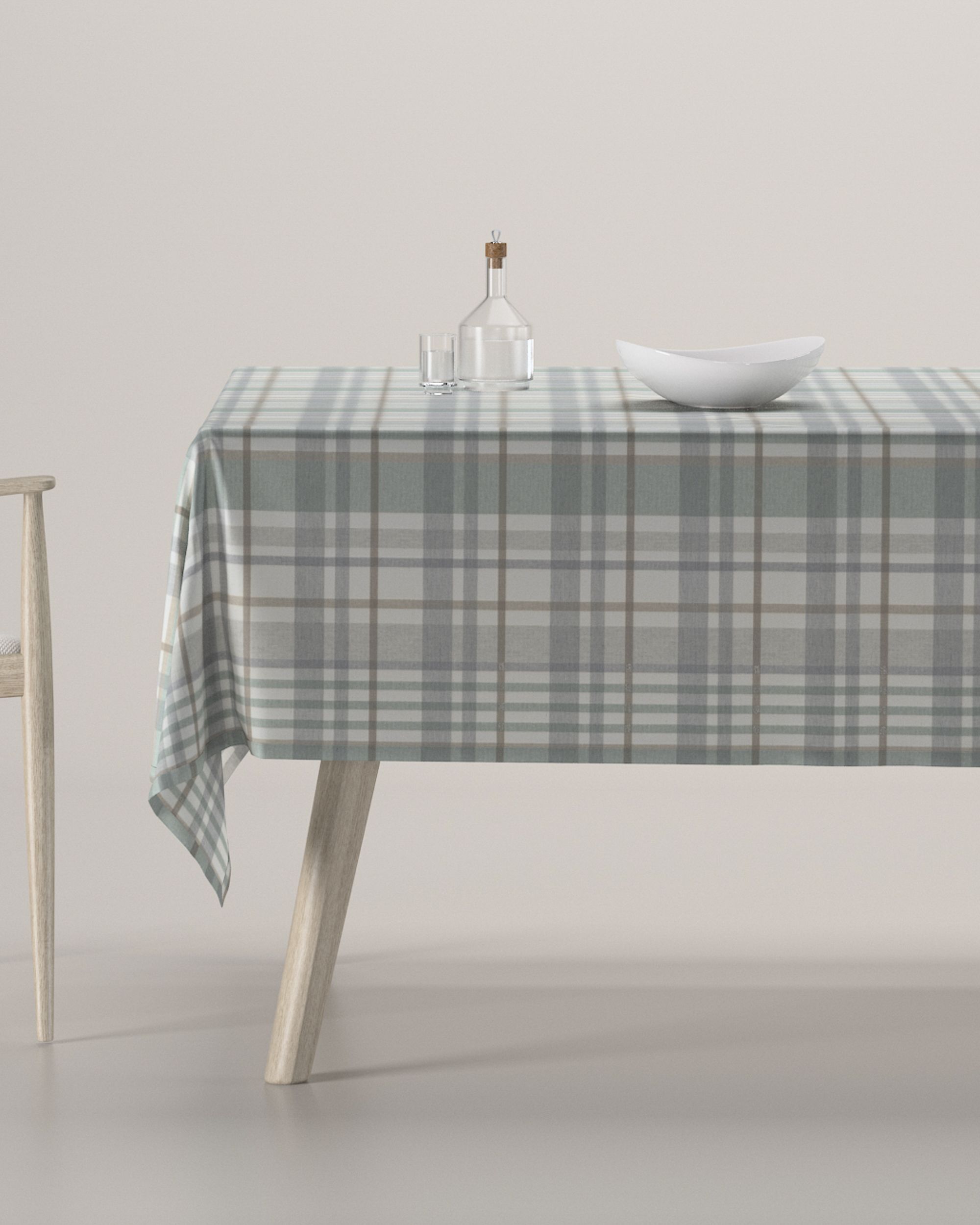Fata de masa rectangulara culoare verde Țesătură cu model