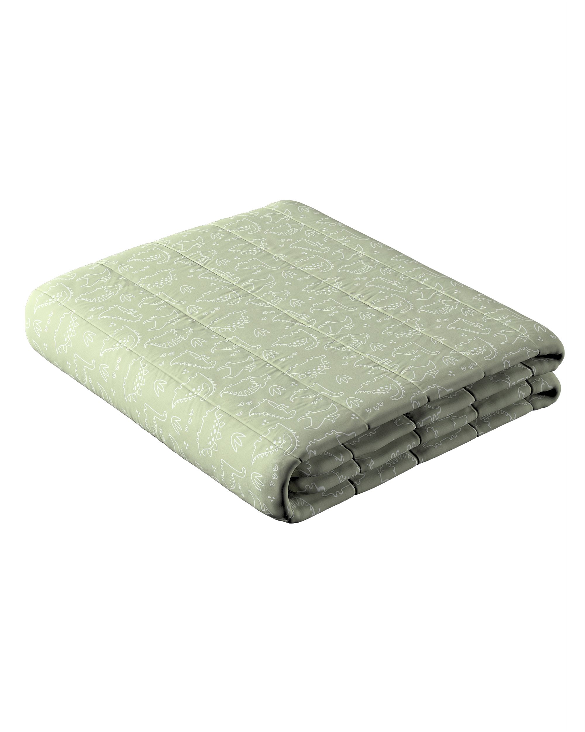 Cuvertura matlasata cu model culoare verde Țesătură cu model