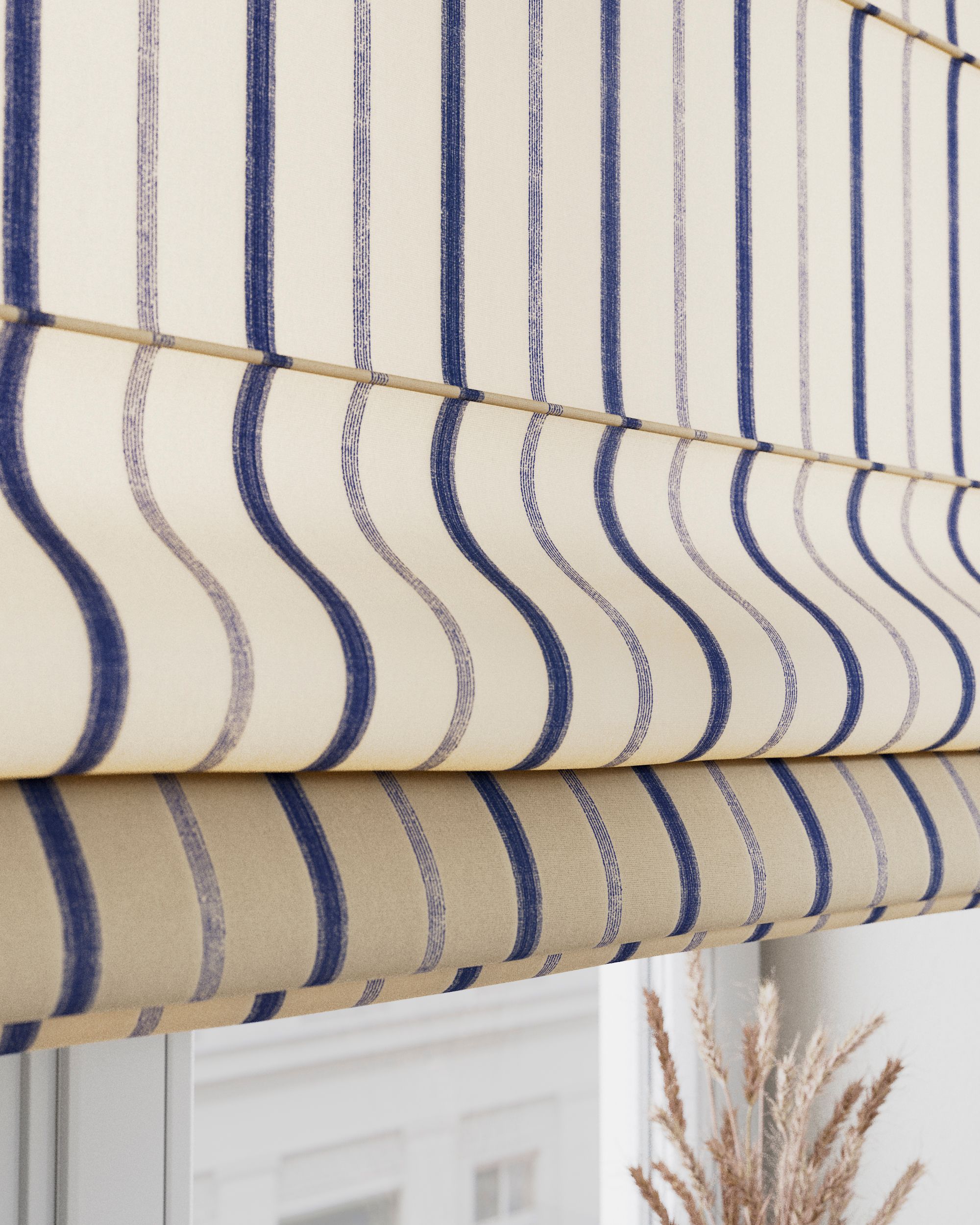Stor roman Capri culoare bleumarin Țesătură cu model (hover)