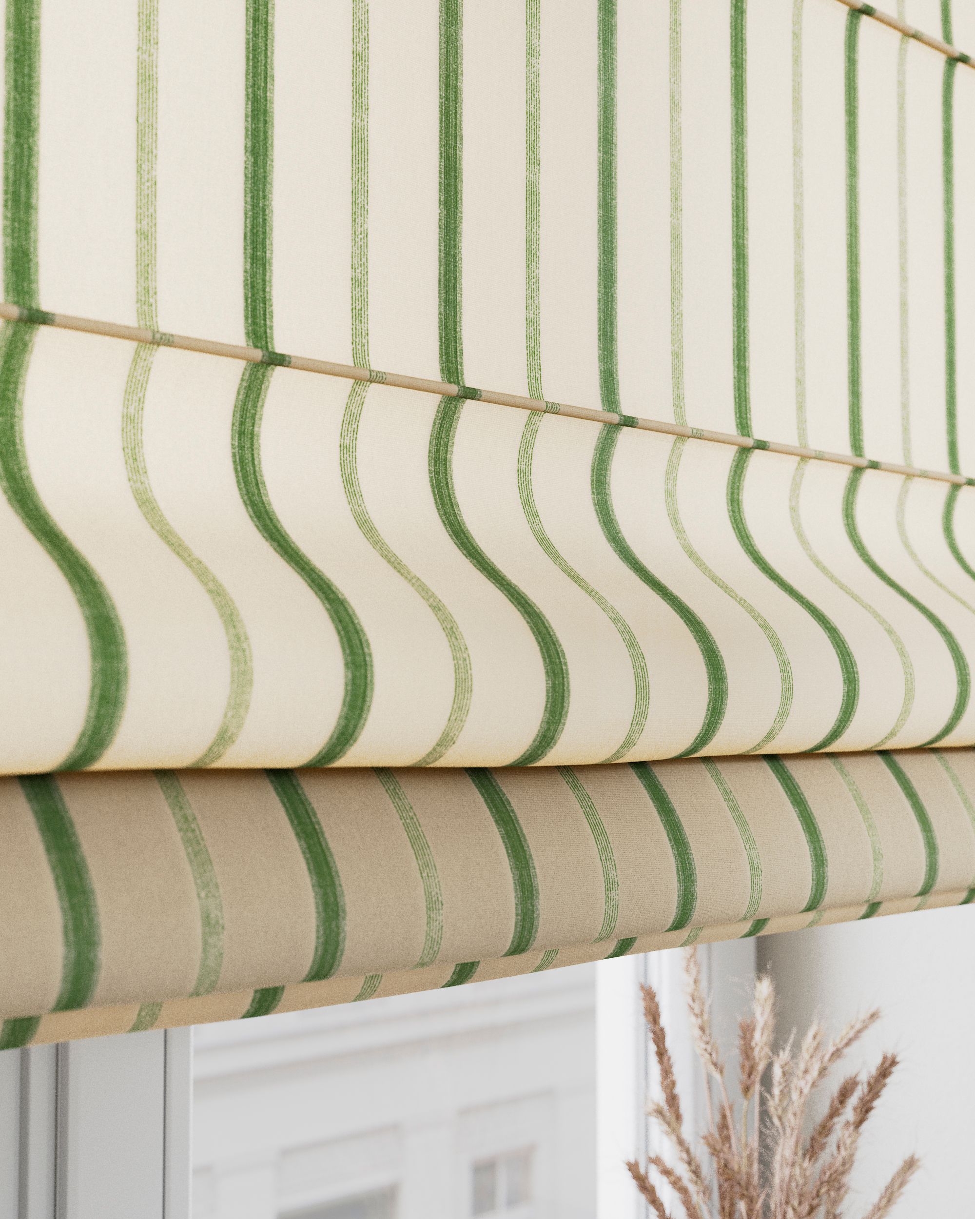 Stor roman Capri culoare verde Țesătură cu model (hover)