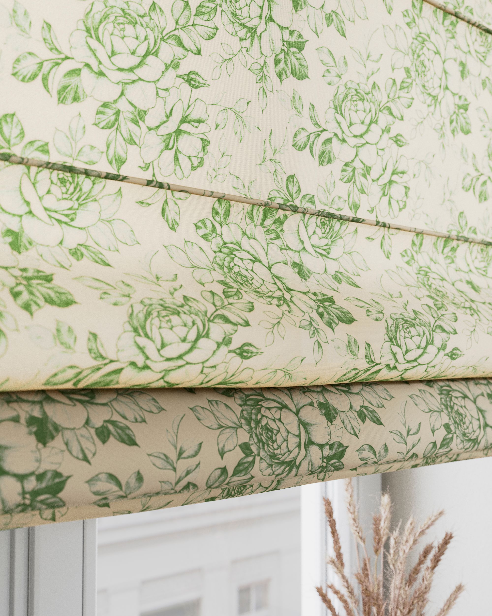 Stor roman Capri culoare verde Țesătură cu model (hover)