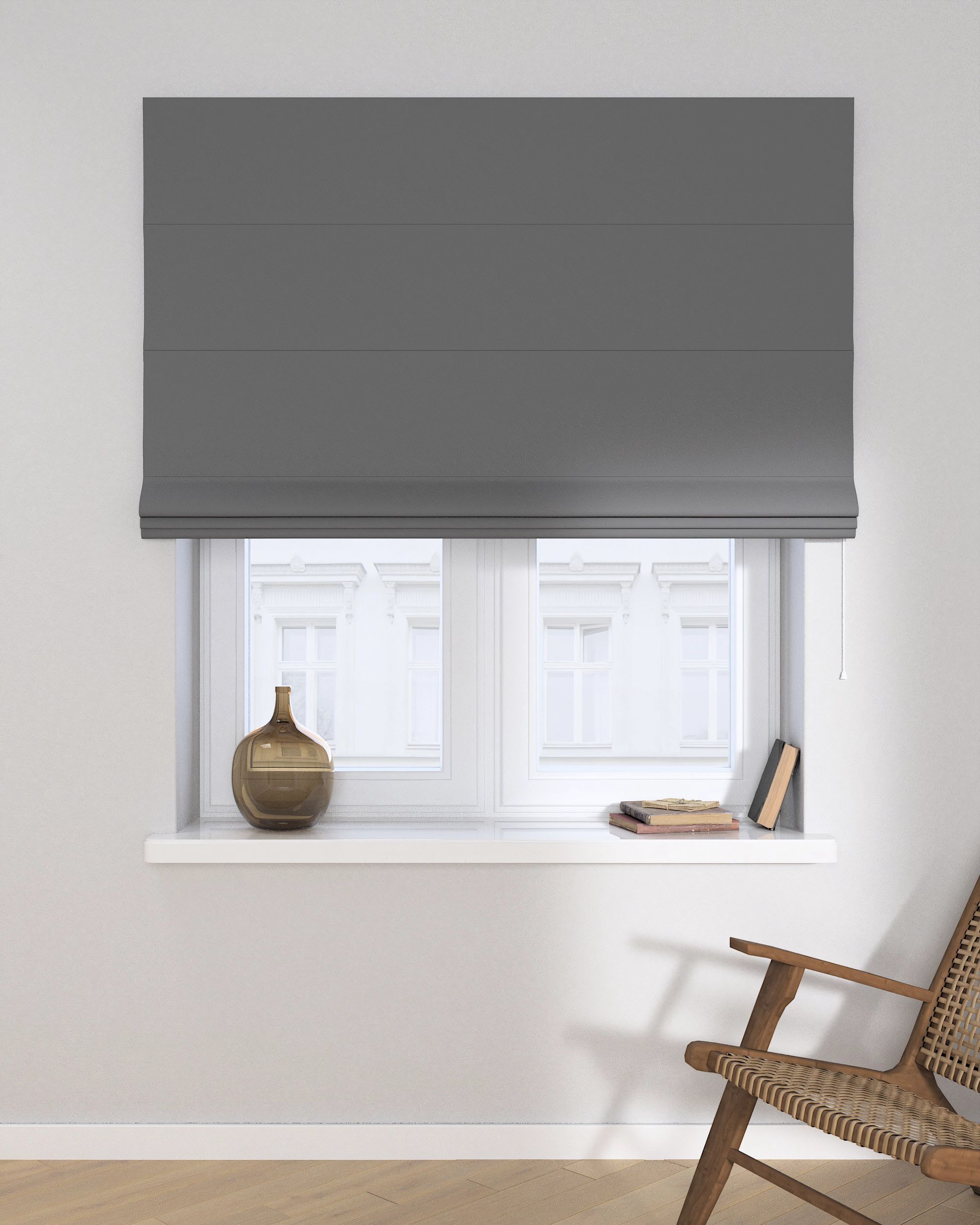 Stor roman Capri culoare negru Țesătură blackout (hover)