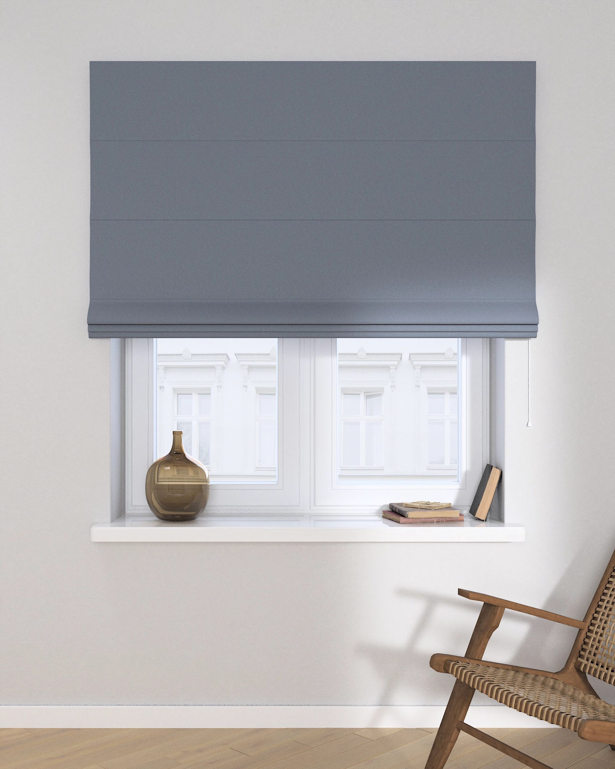 Stor roman Capri culoare bleumarin Țesătură blackout (hover)
