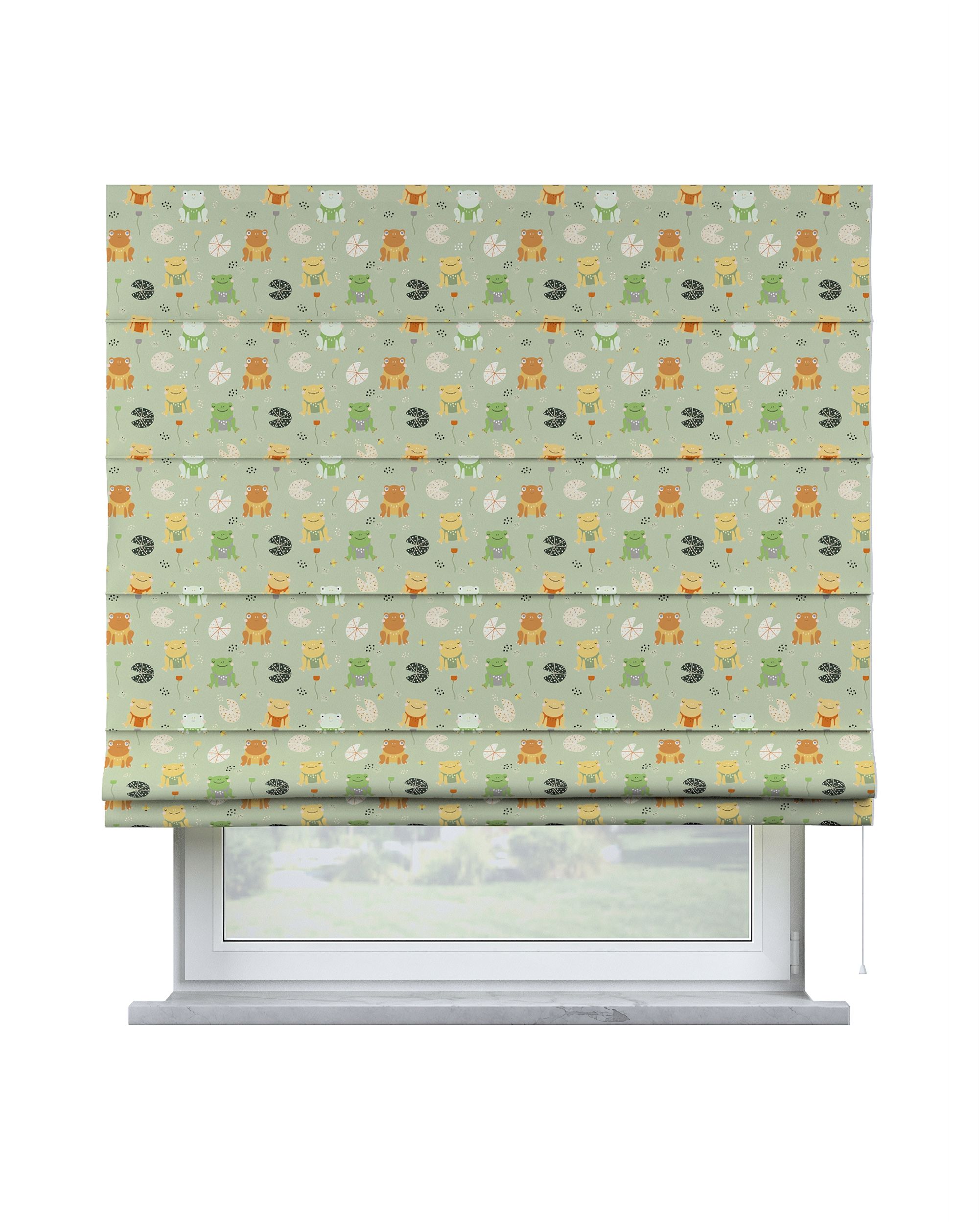 Stor roman Capri culoare verde Țesătură cu model