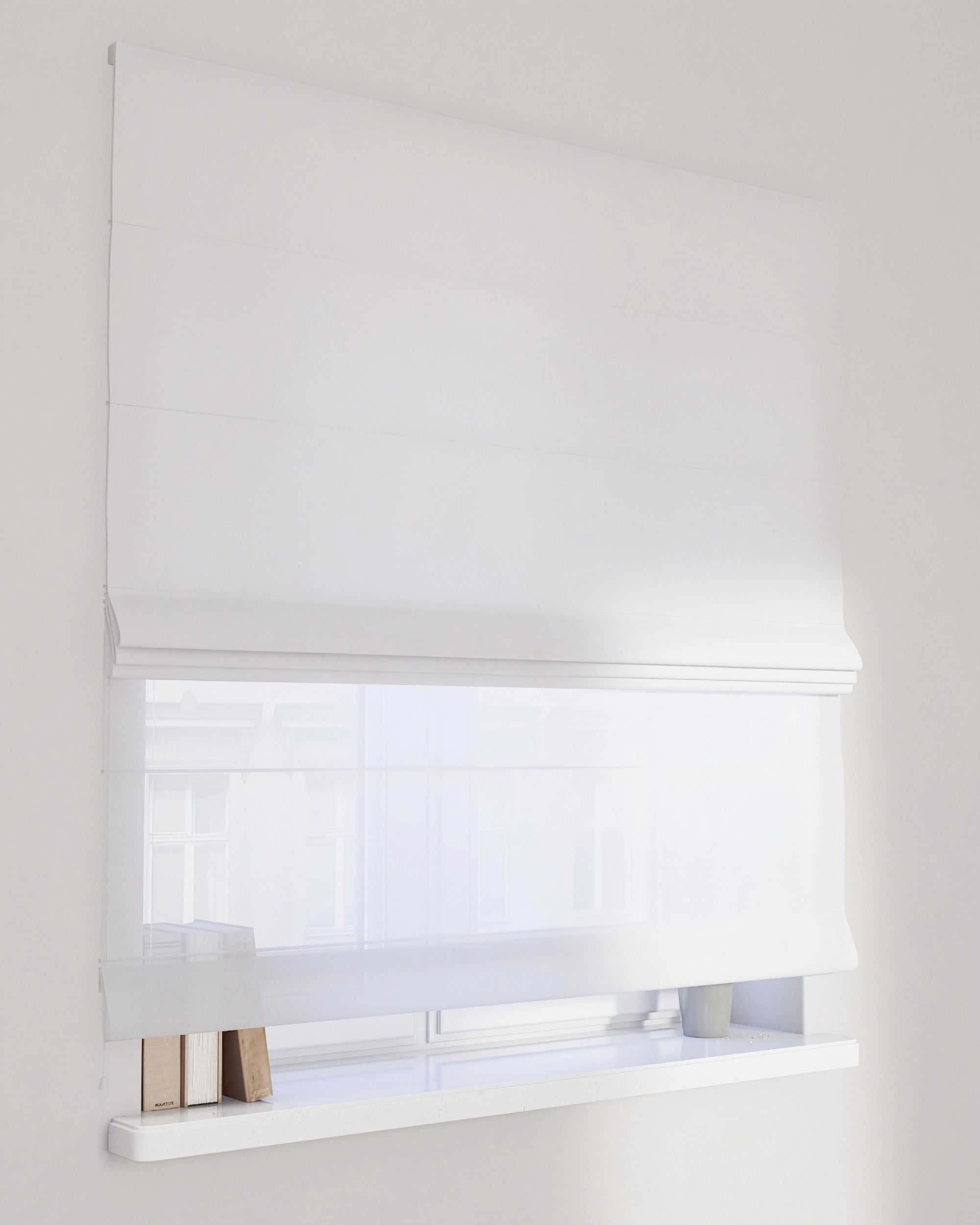 Stor roman Duo culoare alb