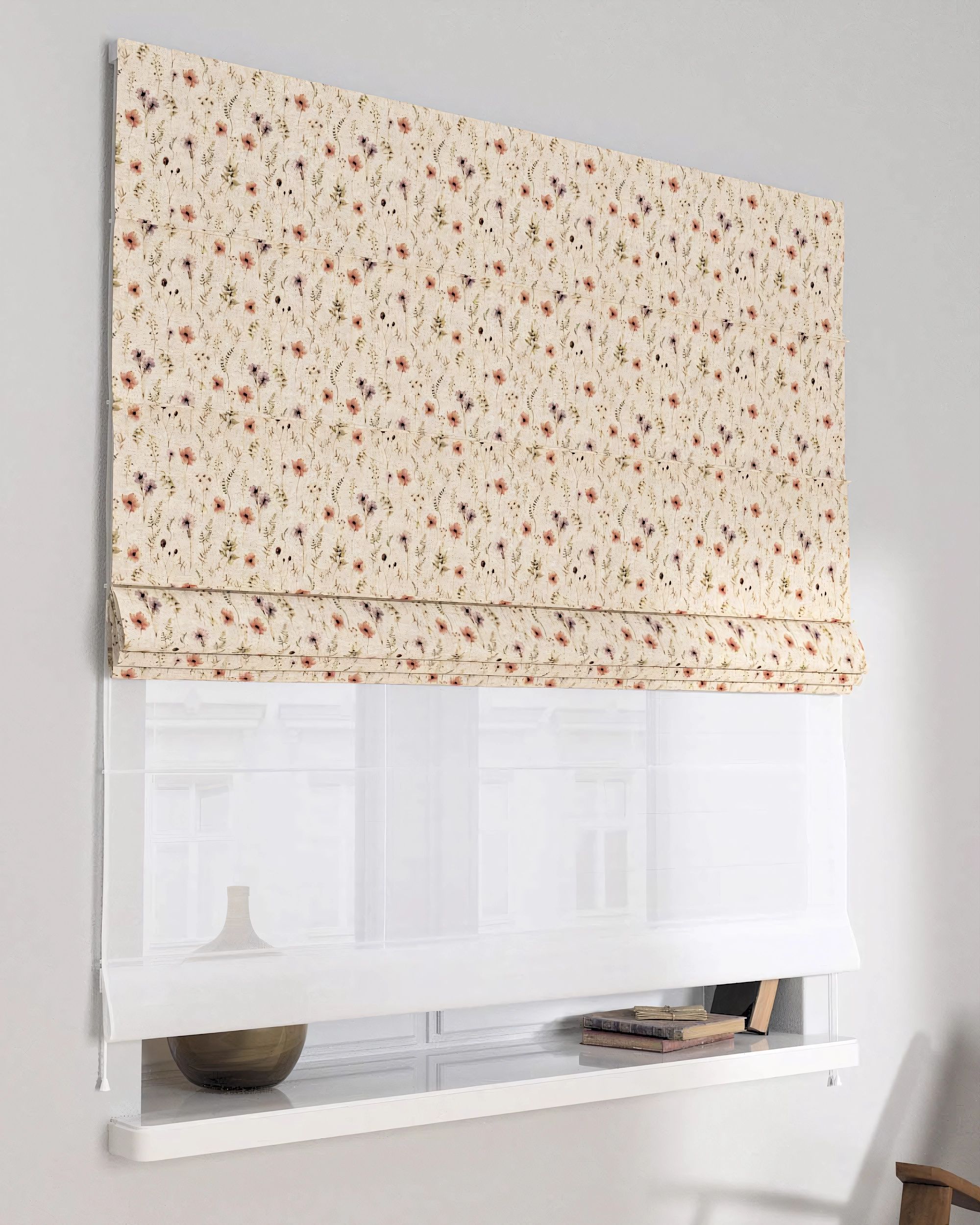 Stor roman Duo culoare multicolor Țesătură împletitură, cu model